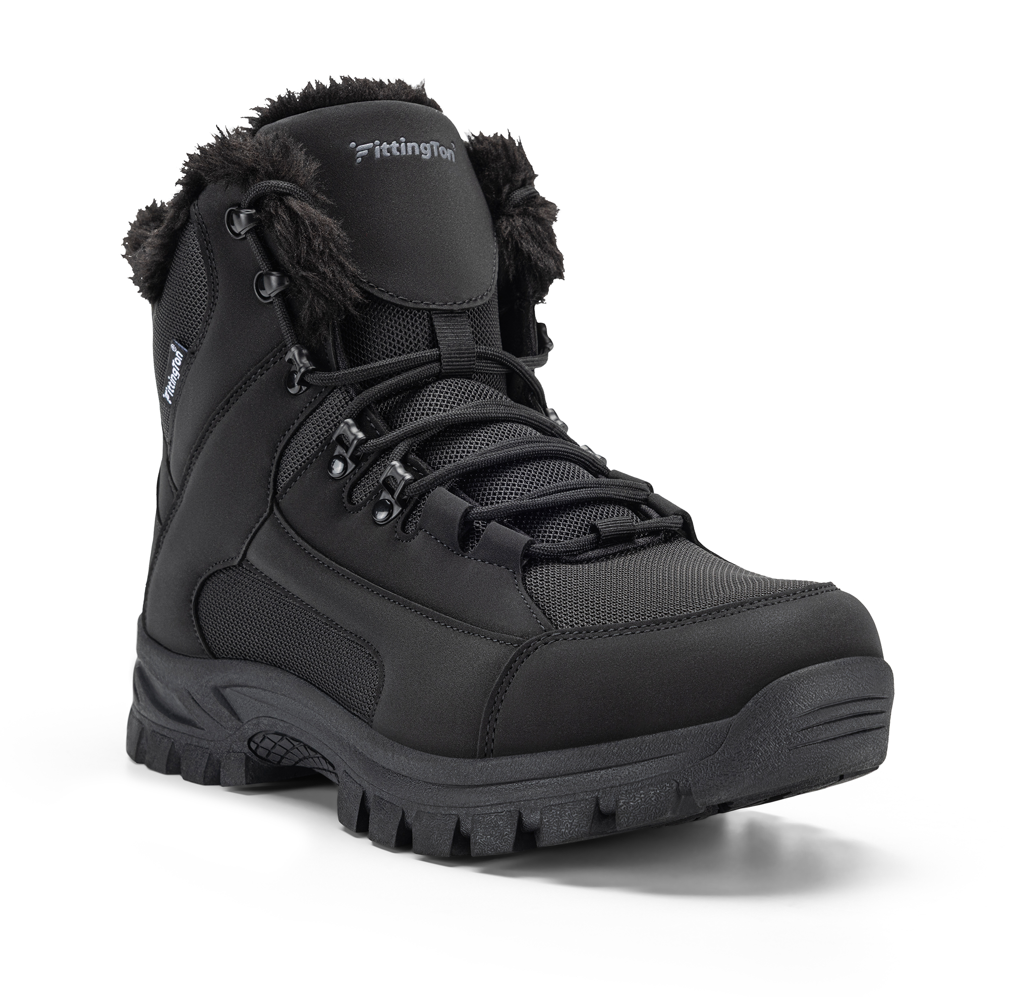 thumbnail video image 2 of Fittington Winter Boots for Men Slip-Resistance Snow Boots Outdoor Insulated Mid Calf Winter Shoes, 2 of 12