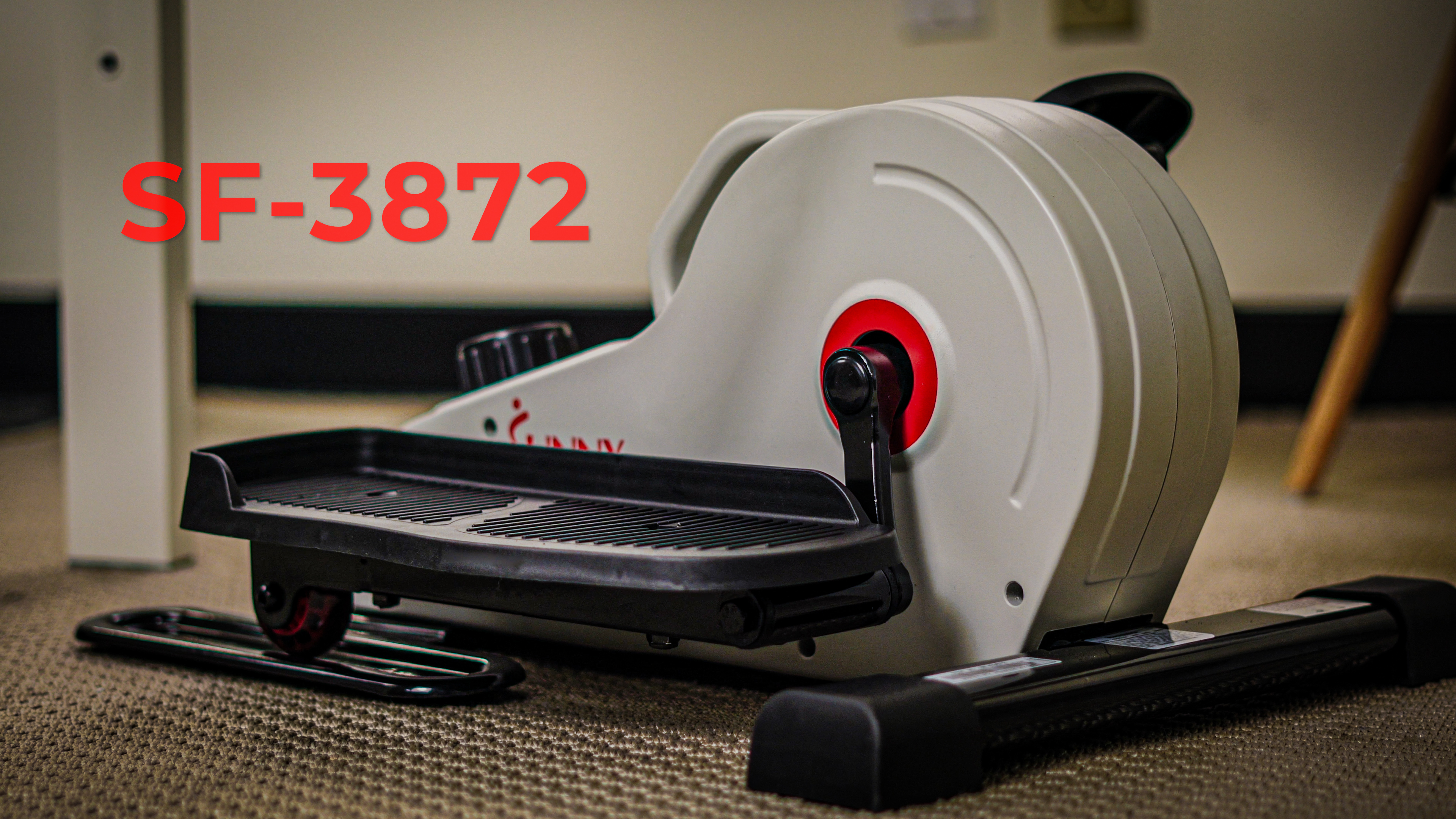 thumbnail video image 2 of Sunny Health & Fitness Magnetic Under Desk Elliptical Peddler Exerciser w Free SunnyFit® App Membership - SF-E3872, 2 of 11
