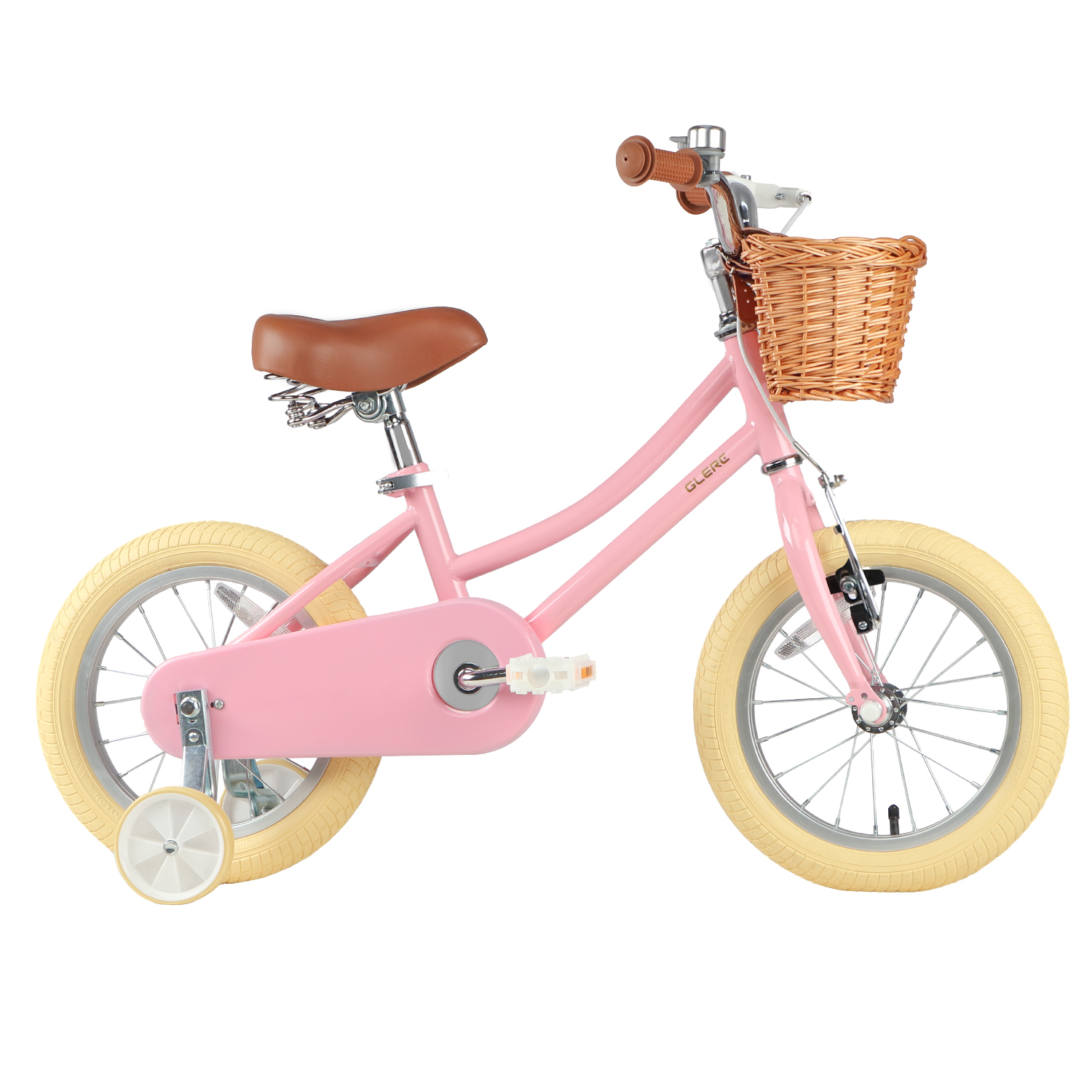 Glerc 18 Inch Kids Girls Bike for 5 6 7 8 9 Years Old Little Girls