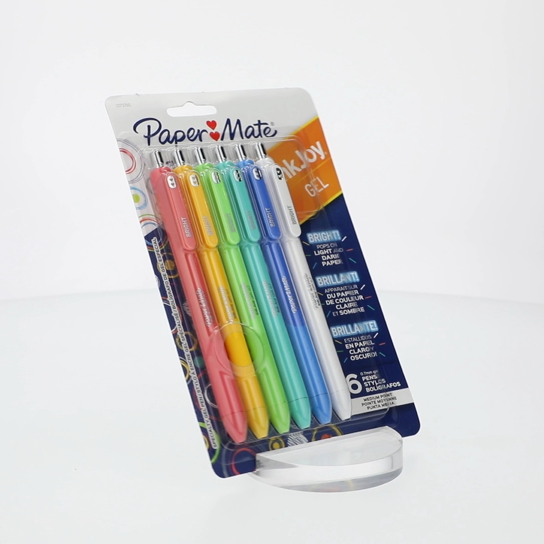 Paper Mate InkJoy Bright Gel Pens, 0.7mm Medium Point, Assorted