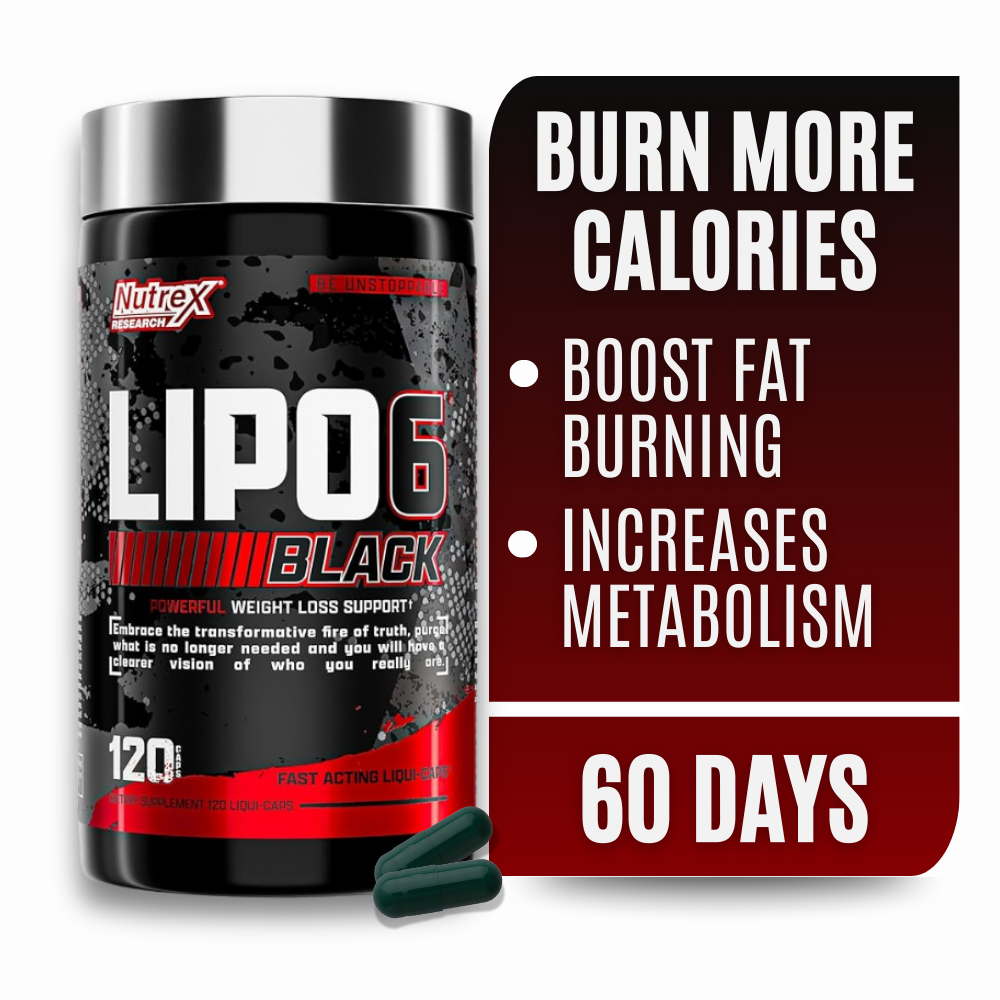 thumbnail video image 2 of Nutrex Research Lipo 6 Black Ultra Concentrate Supplement For Weight Loss Fat Burner for Men & Women,  60 Count, 2 of 11