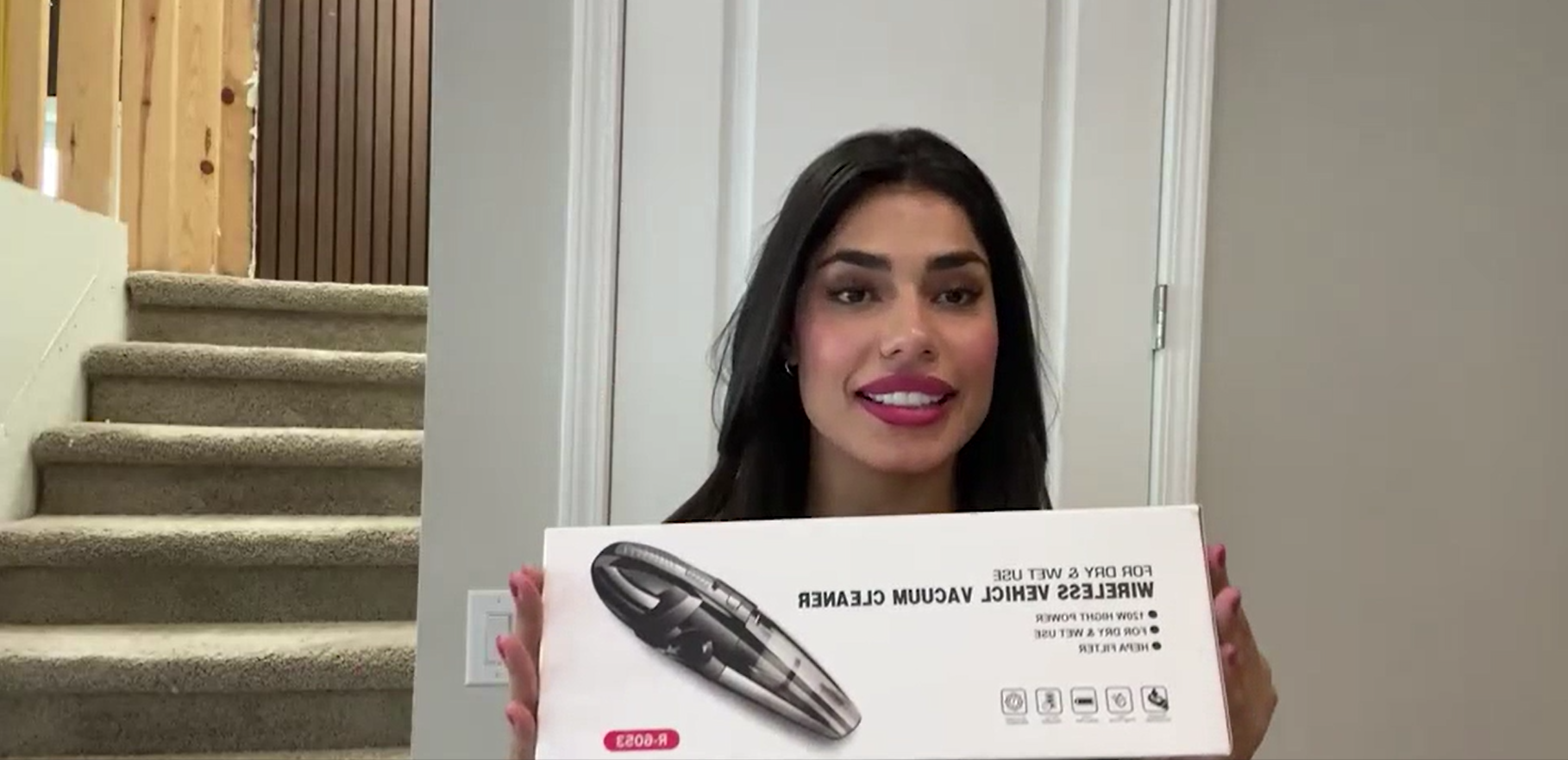 thumbnail video image 2 of Juyafio Cordless Handheld Vacuum with 10000PA Powerful Suction, Portable Rechargeable Car Vacuum Cleaner For Car,Home, 2 of 13