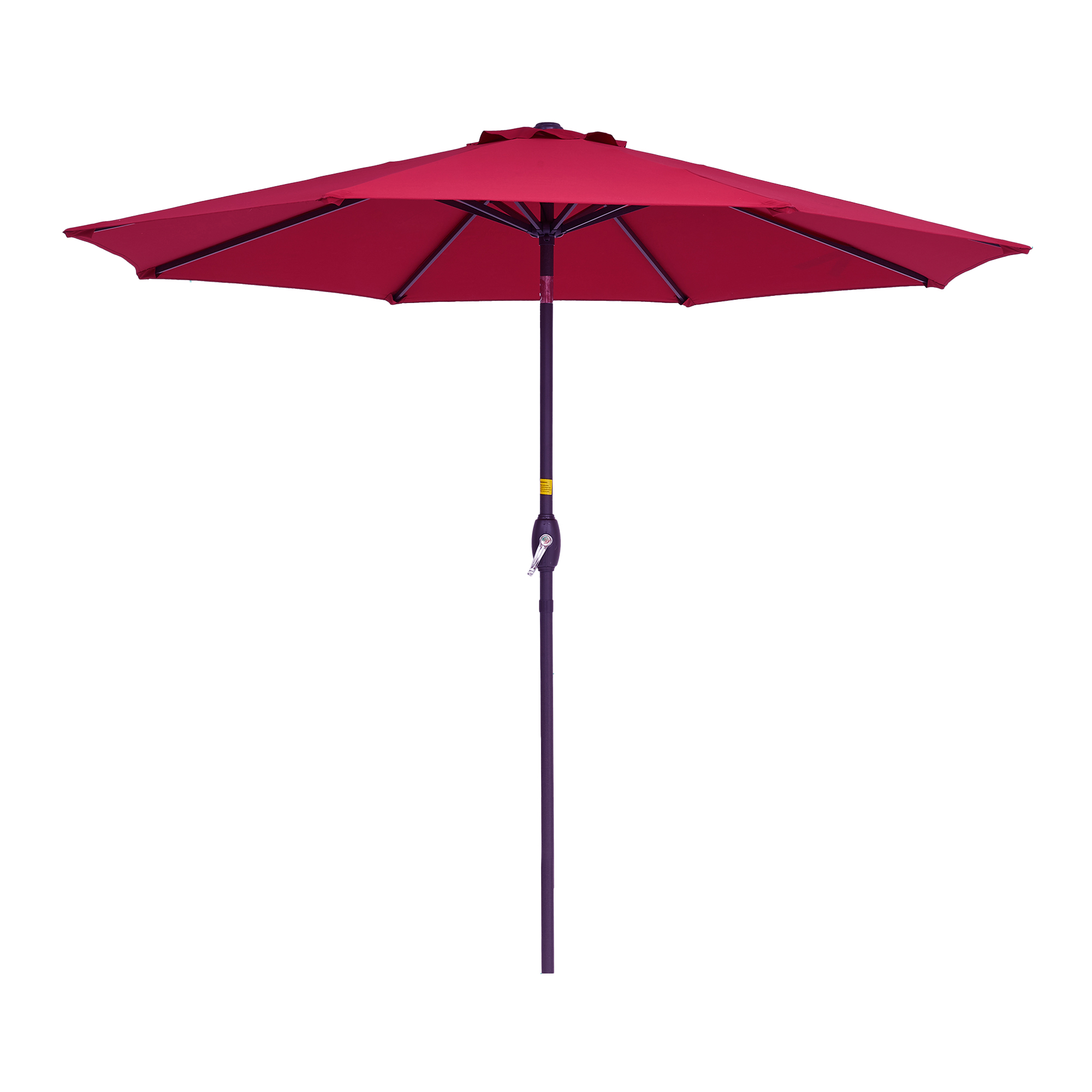thumbnail video image 2 of ACEGOSES 9ft Outdoor Patio Umbrella with Tilt 8 Ribs and Crank for Garden and Yard ,Red, 2 of 8
