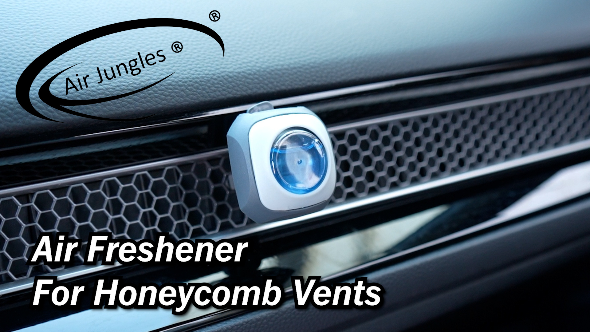 thumbnail video image 2 of Air Jungles New Car Scent Air Freshener Vent Clip, 3 Ct with 2 Adapter for Honda Civic, CRV, ZRV, Integra, Long Lasting Up to 90 days, Natural Essential Oil Car Fragrance Odor Eliminator, 2 of 7