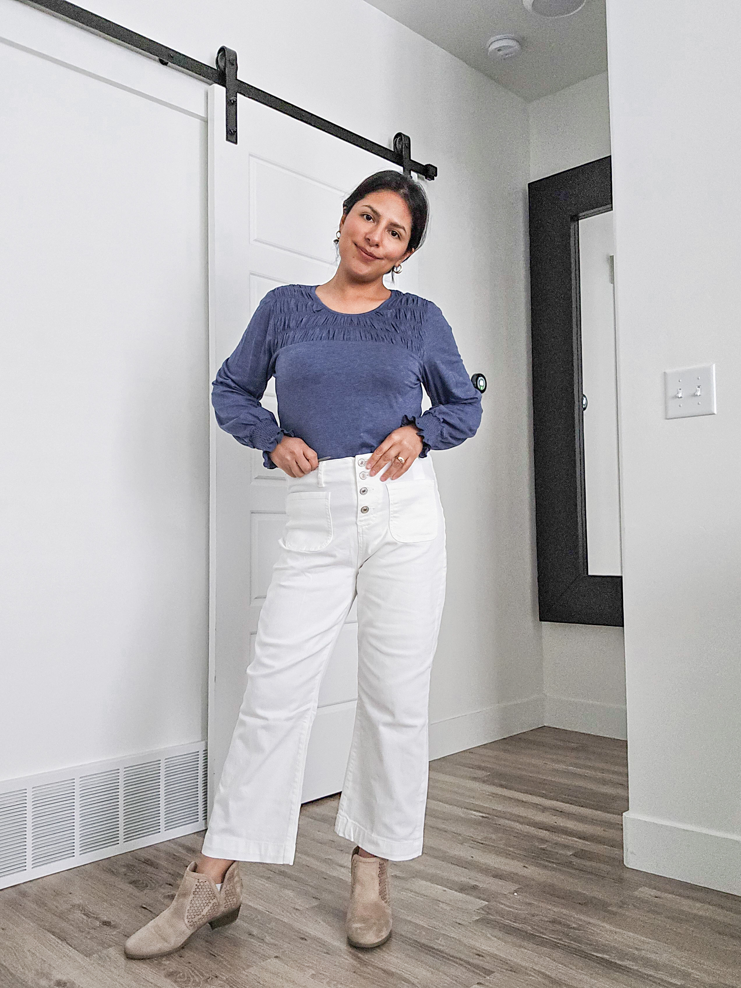 thumbnail video image 2 of Necooer Cropped Jeans for Women Trendy Mid Waisted Distressed Boyfriend Jeans Stretchy Denim Pants Trendy Casual Loose Fit, 2 of 9