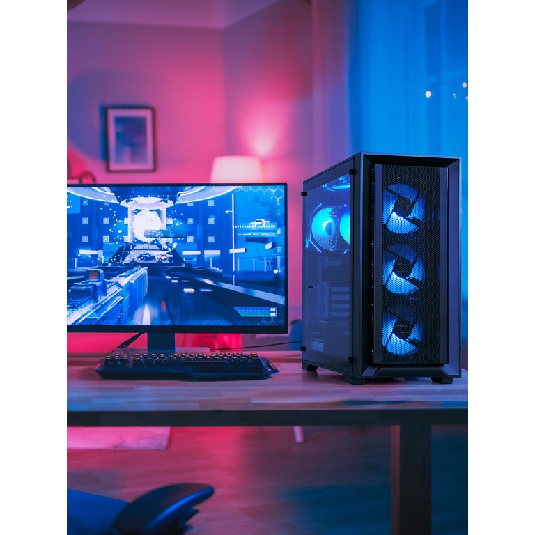 Desktop Gaming PC, Ryzen 5 PRO 2400G, RX 550 4GB, 16GB RAM, 512GB 