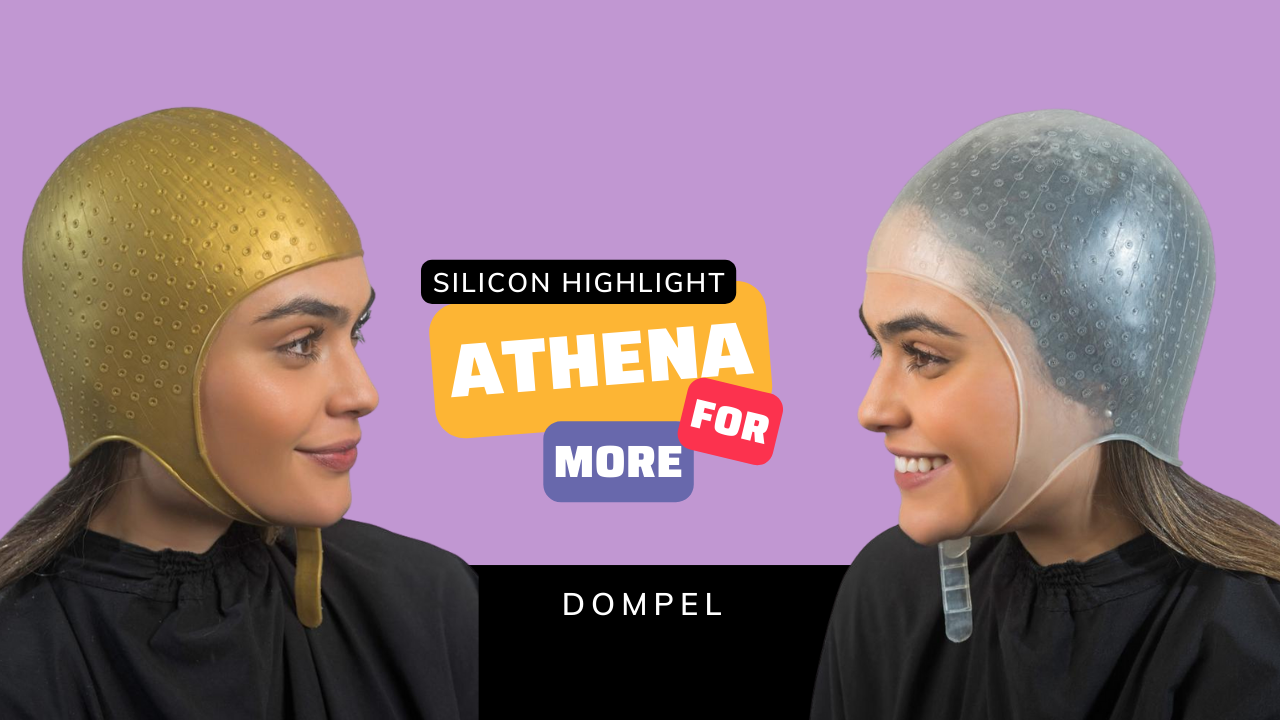 thumbnail video image 2 of Dompel - Silicone Highlight Hair Cap Color White Type Athenas Model 400-SA - White, 2 of 6