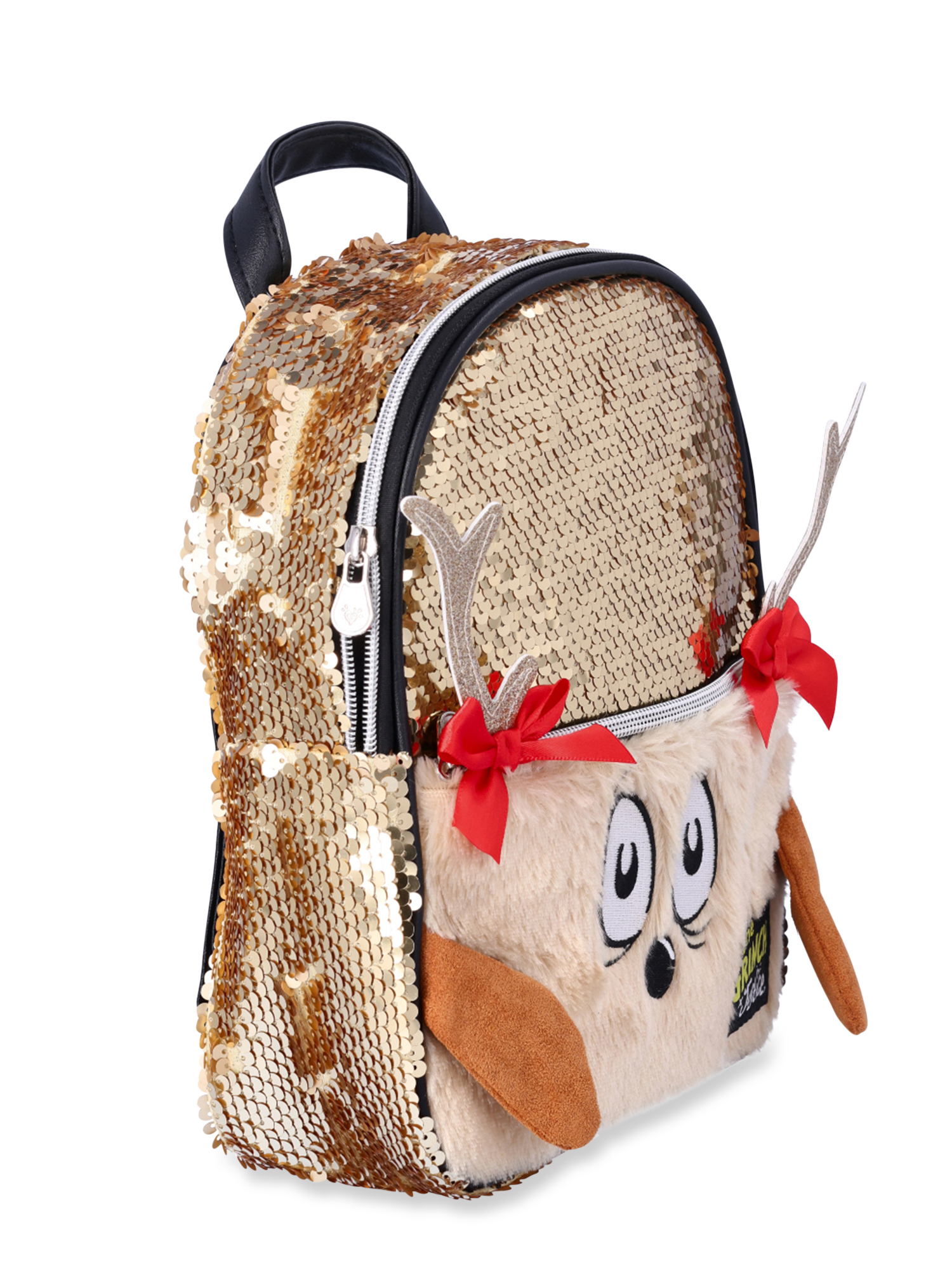 Justice The Grinch Girls Max Reindeer Sequin Mini Backpack 