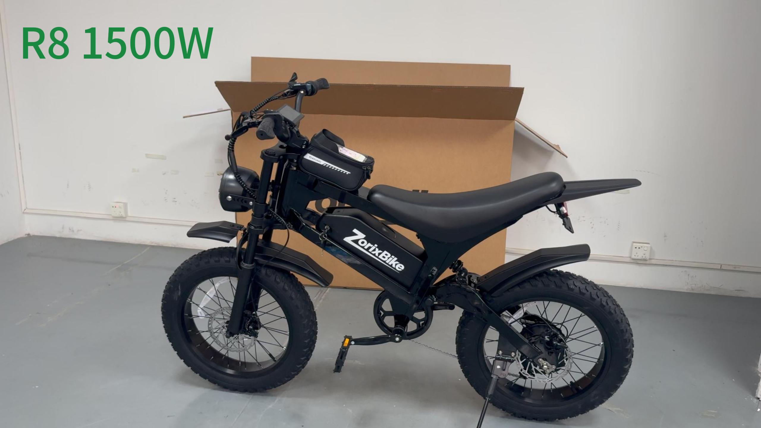 ZorixBike R8 1500W Electric Bike for Adults 48V, 20