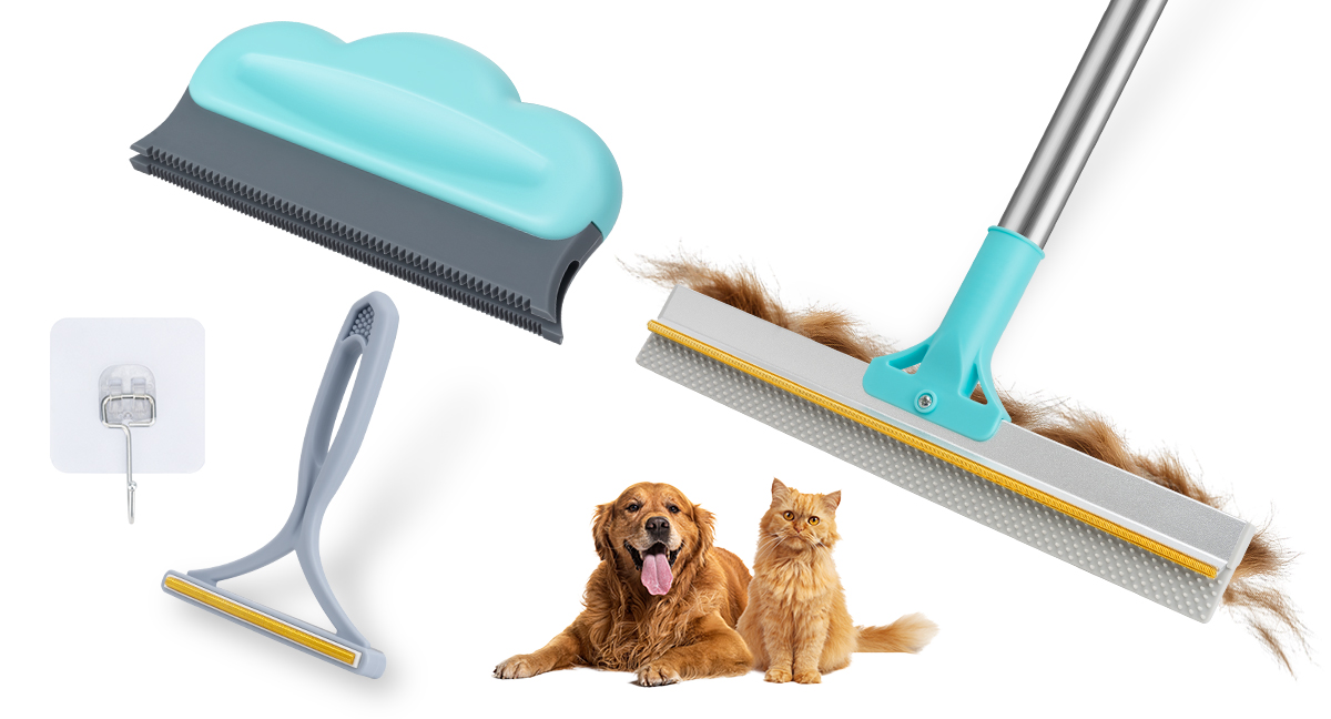 VVVVVW, Carpet Rake for Pet Hair Removal, 52.7‚Äù Adjustable Dog Cat ...