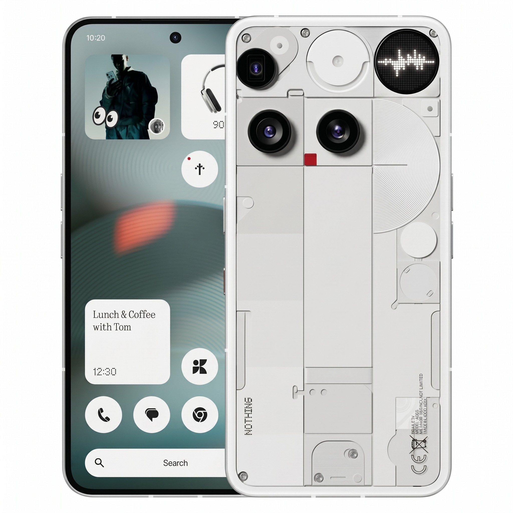 【新品未開封】Nothing Phone (3) 12GB.256GB ホワイト Nothing Phone 3 5G Unlook Phones Snapdragon 8s Gen 4 Smartphone
