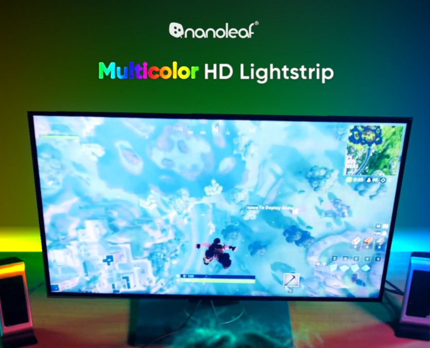 thumbnail video image 2 of Nanoleaf Essentials Matter HD Multicolor Lightstrip (16.4ft) – Smart RGBIC LED Strip with 300 LEDs, 2 of 14