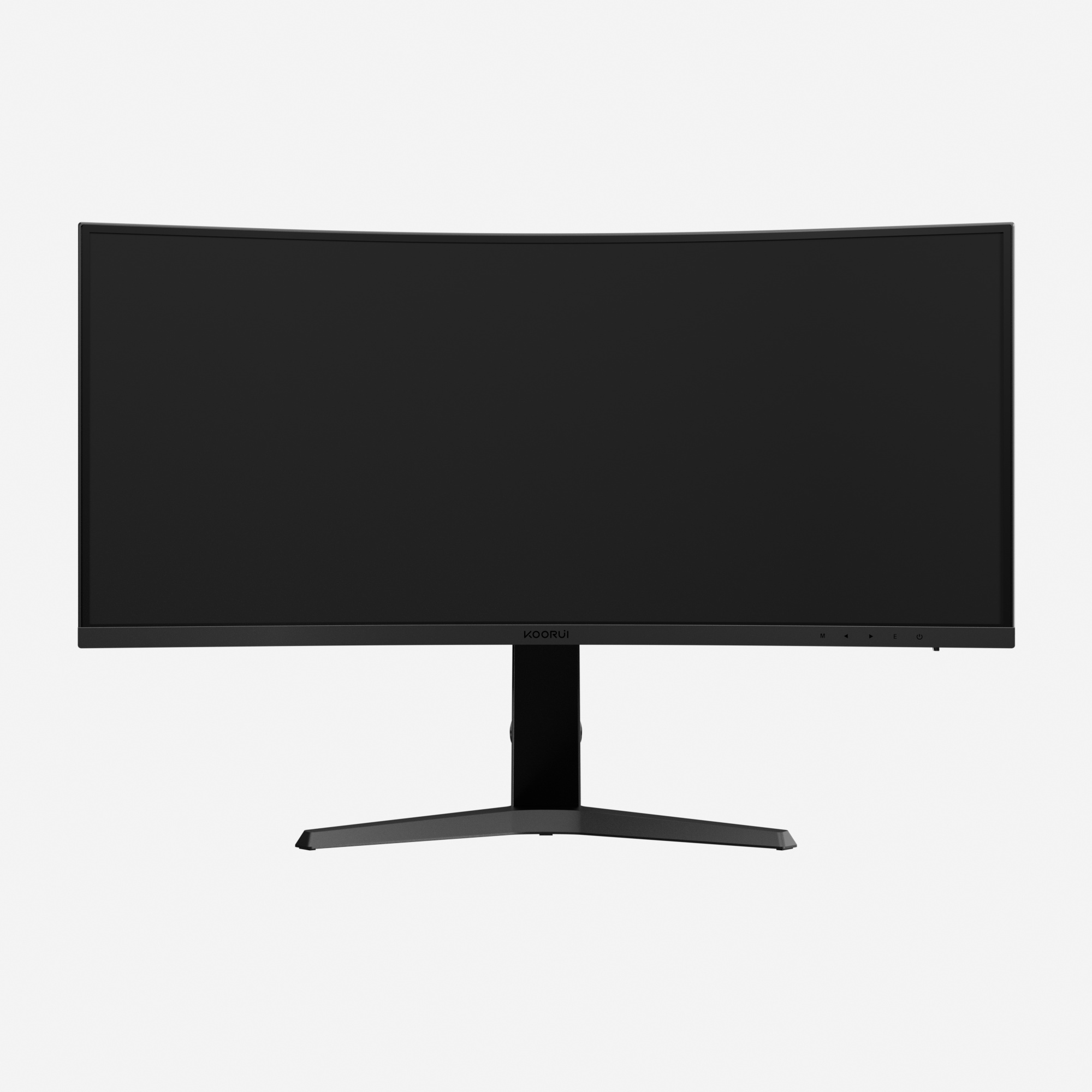 KOORUI ブラックモニター 本体 165hz KOORUI 34'' Ultrawide 4K Curved Gaming Monitor, 165Hz WQHD HDMI