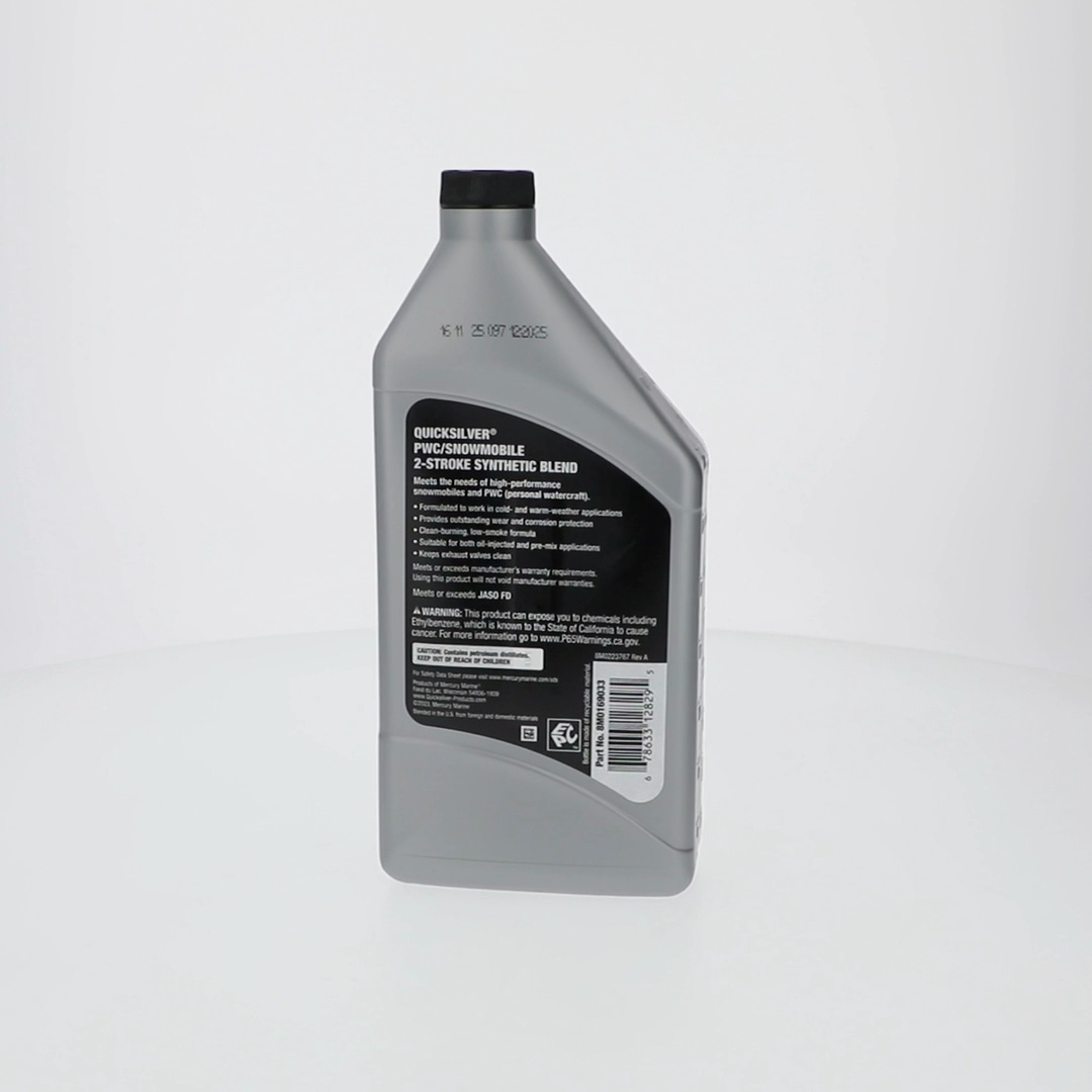 Quicksilver 8M0169033 2-Stroke PWC Snowmobile Engine Oil Synthetic