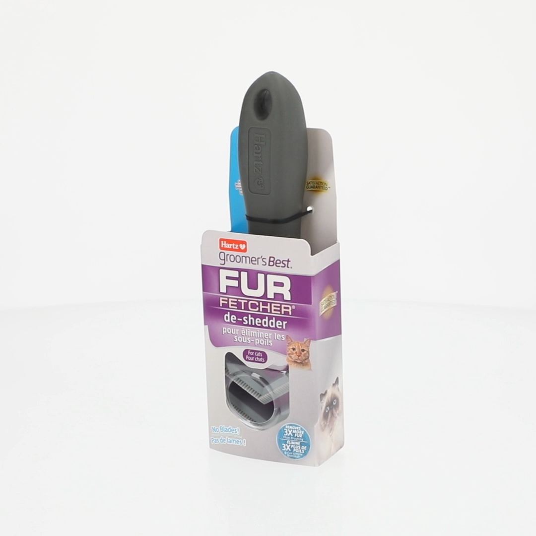Hartz Groomer's Best Fur Fetcher Cat Brush, Black Hartz Groomer's Best Fur Fetcher Cat Brush, Black