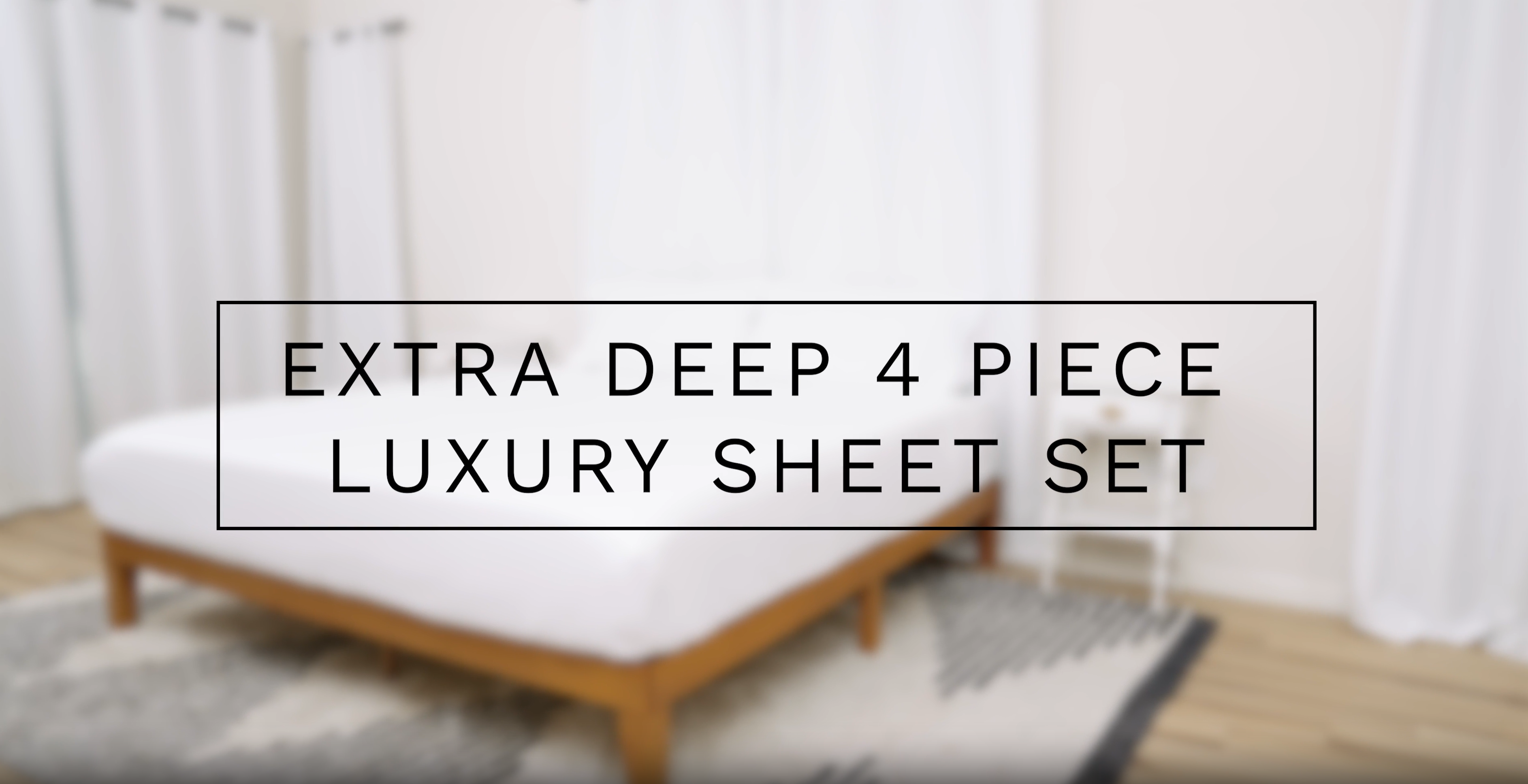 thumbnail video image 2 of CGK Linens 4-Piece Extra Deep Pocket Sheet Set - Full Size Breathable & Cooling Bed Sheets Fits 18"-24" Mattresses, Navy Blue, 2 of 7
