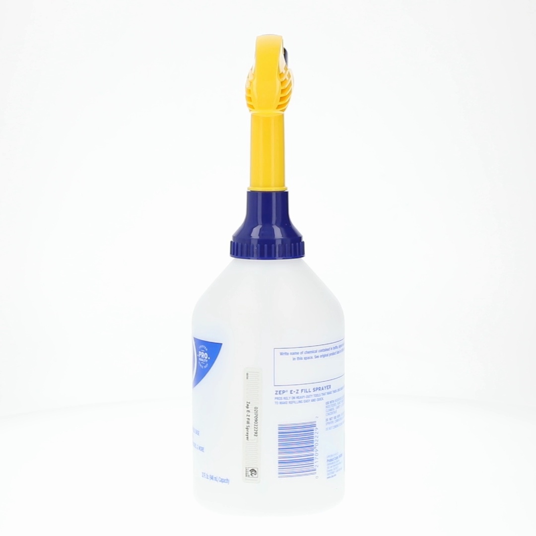 2 pack) (2 pack) Zep Easy-Fill Adjustable Spray Bottle, Clear, 32