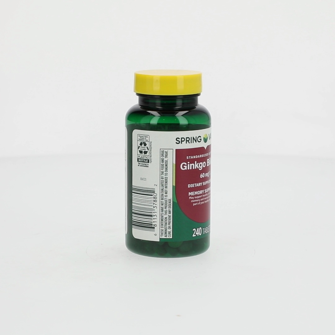 Spring Valley Standardized Extract Ginkgo Biloba Tablets, 60 mg