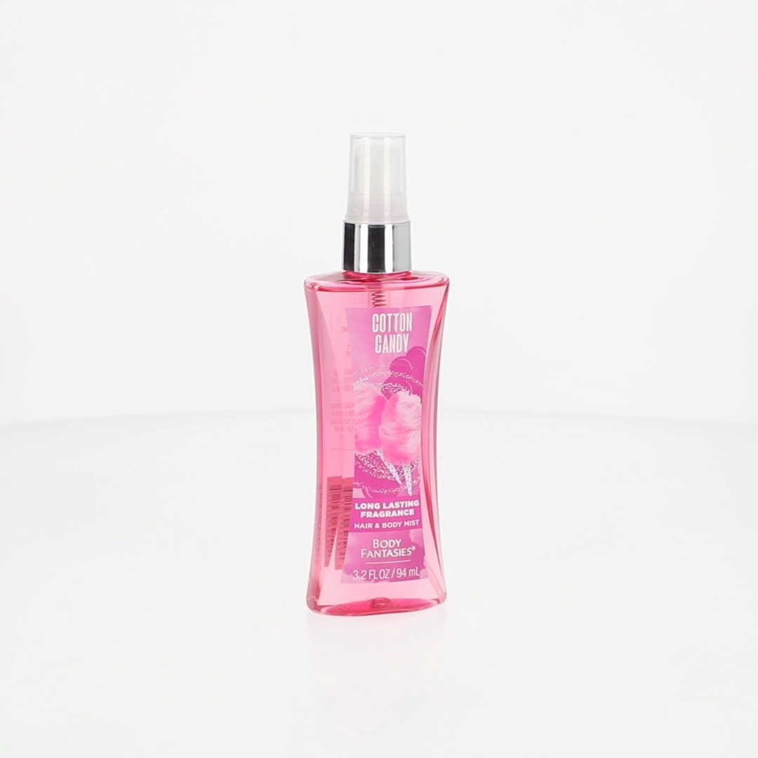 Body Fantasies Cotton Candy Body Spray for Women, 3.2 fl oz