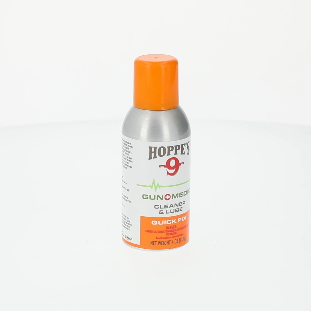 3 pack) Hoppes 9 Gun Medic Quick Fix Cleaner & Lube 4 oz. Can