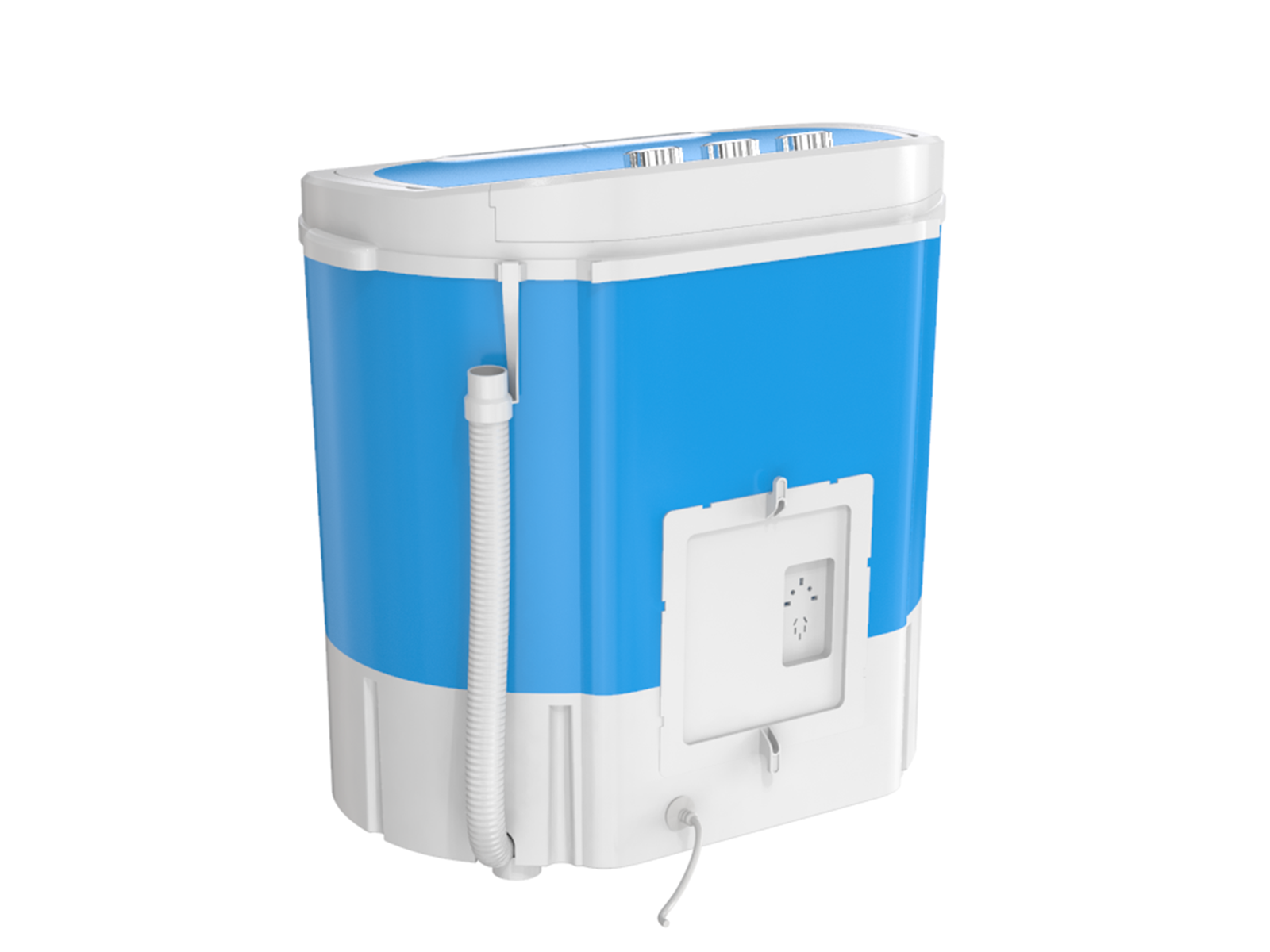 Portable Compact Washing Machine 10lbs Twin Tub Washer Spin Dryer Gravity  Drain