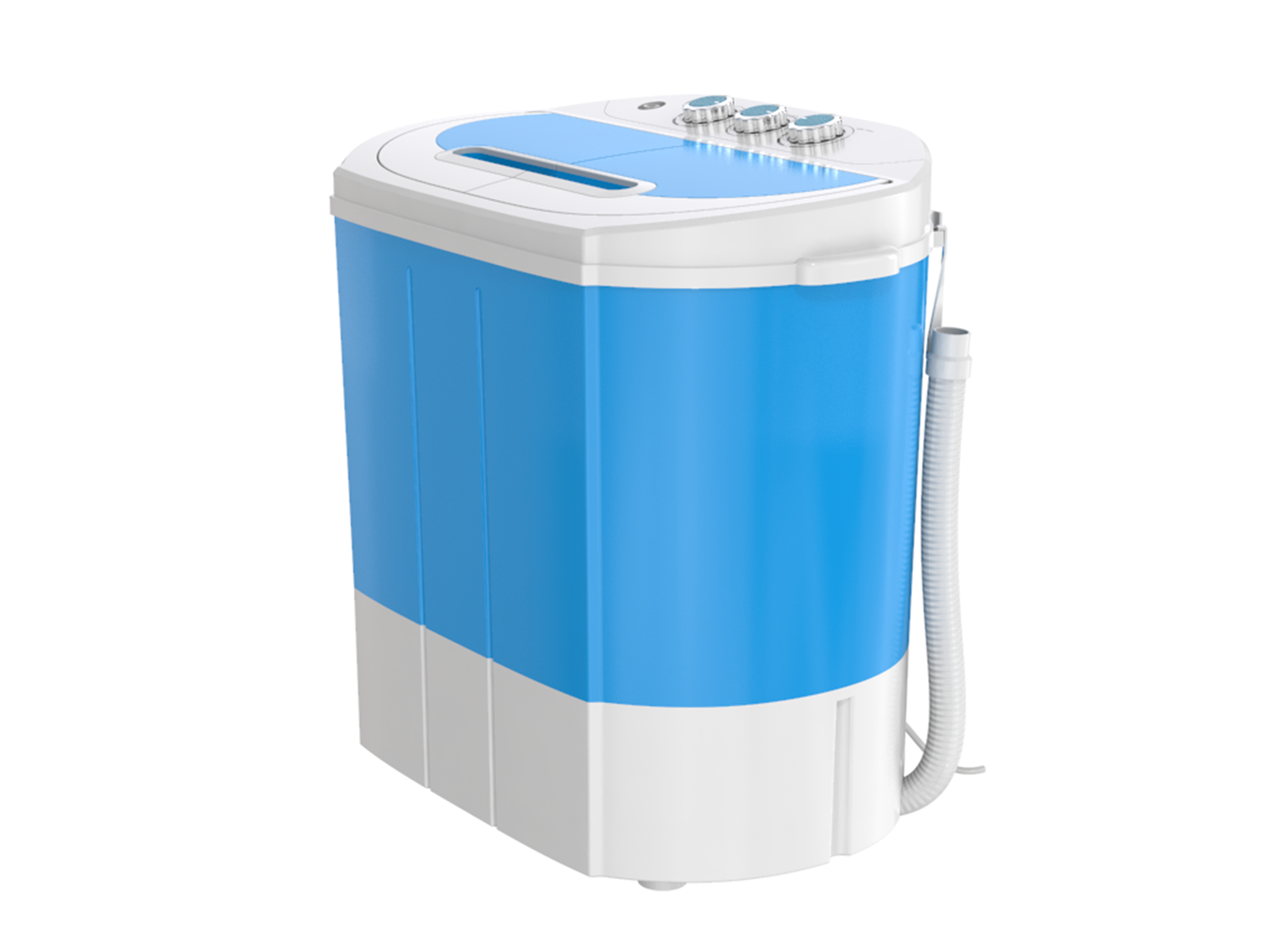 Auertech Portable Washing Machine 20lbs Mini Twin Tub Compact  Semi-Automatic Washer Spinner Combo with Gravity Drain