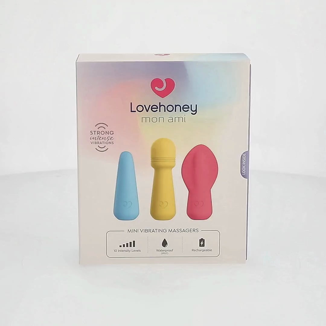 Lovehoney Mon Ami Mini Vibrating Massagers, Yellow, Coral, and Blue -  Walmart.com
