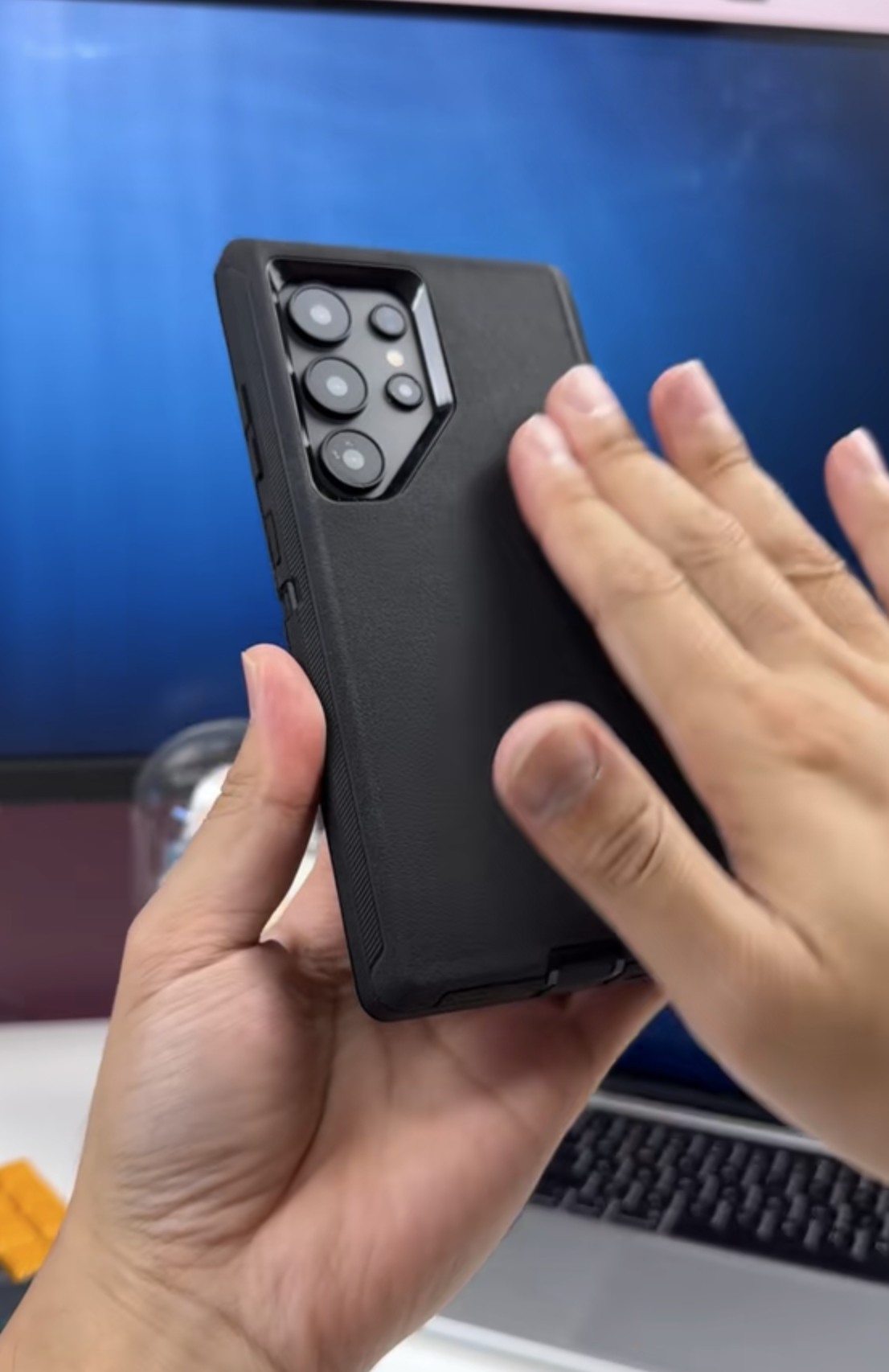 thumbnail video image 2 of For Samsung Galaxy S24 / Galaxy S25 Case Shockproof Dust / Drop proof Heavy Duty Rugged Protectie Cover 3 in 1 Layers Case For Galaxy S24 S25 6.2'' Teal, 2 of 9