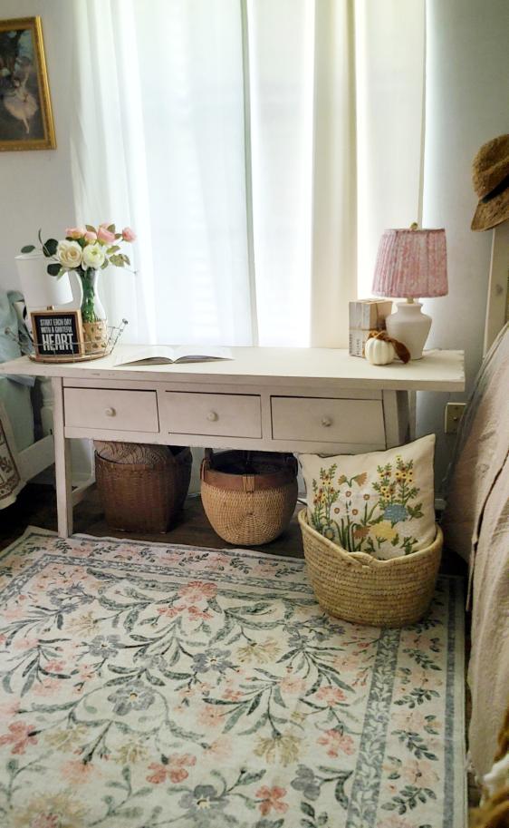 thumbnail video image 2 of Lahome 5'x7' Washable Area Rug for Living Room with Non Slip Backing,Traditional Boho Rug,Low Pile Lightweight Carpet,Floral Print Mat,Better Home,Washable Machine for Bedroom,Pink, 2 of 23