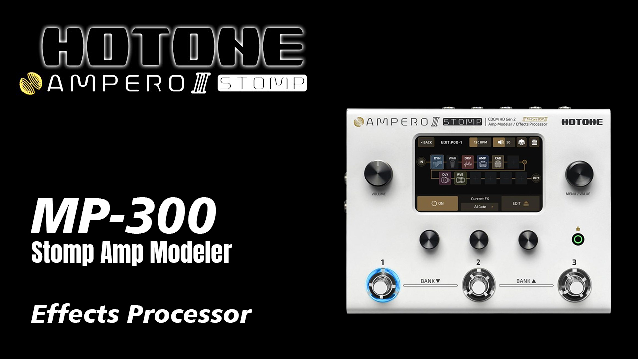 Hotone Ampero II Electric Guitar Amp, Multi-Effects Pedal, Bass