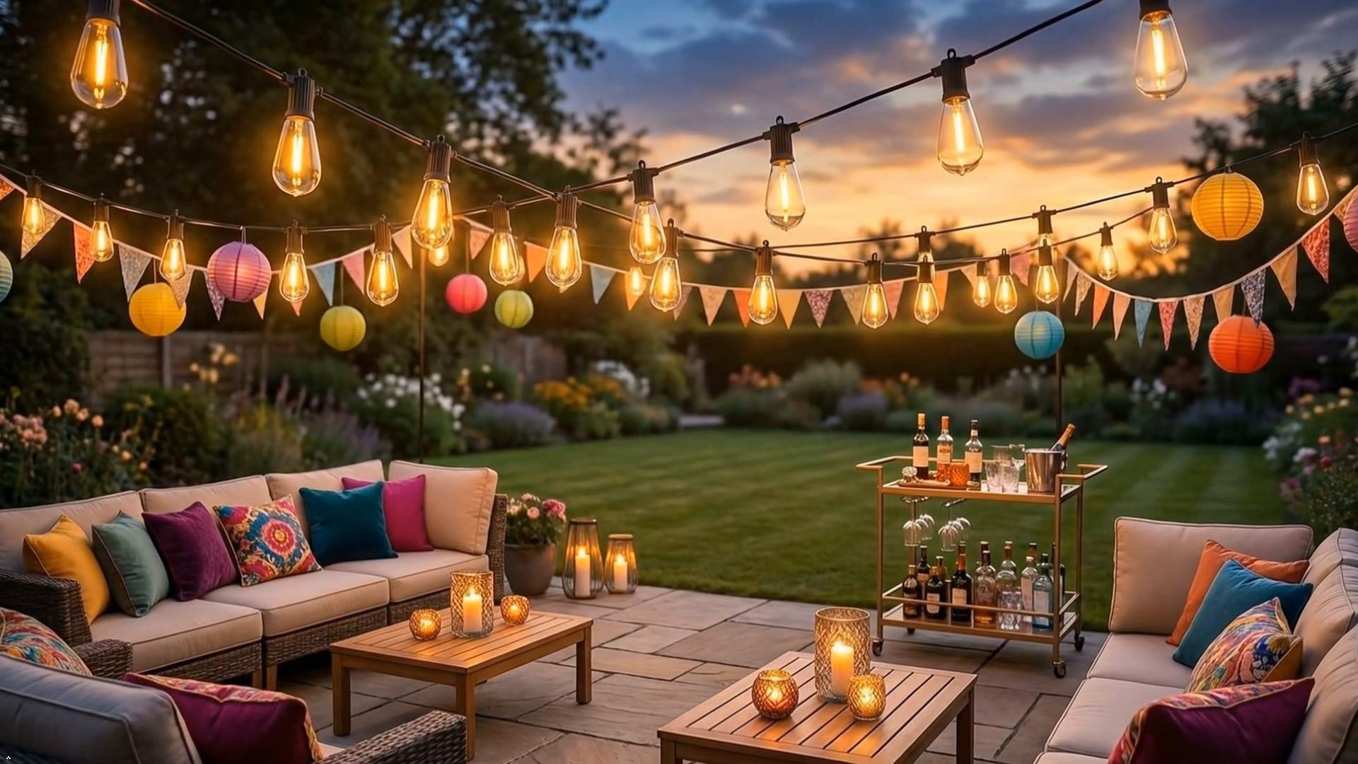 thumbnail video image 2 of BeatiNeon Outdoor String Lights, 50 Feet S14 LED Patio Lights with 16 Edison Plastic Bulbs(1 Spare), Waterproof Connectable Hanging Lights for Backyard Porch Balcony Party Decor,E26 Socket Base, 2 of 15