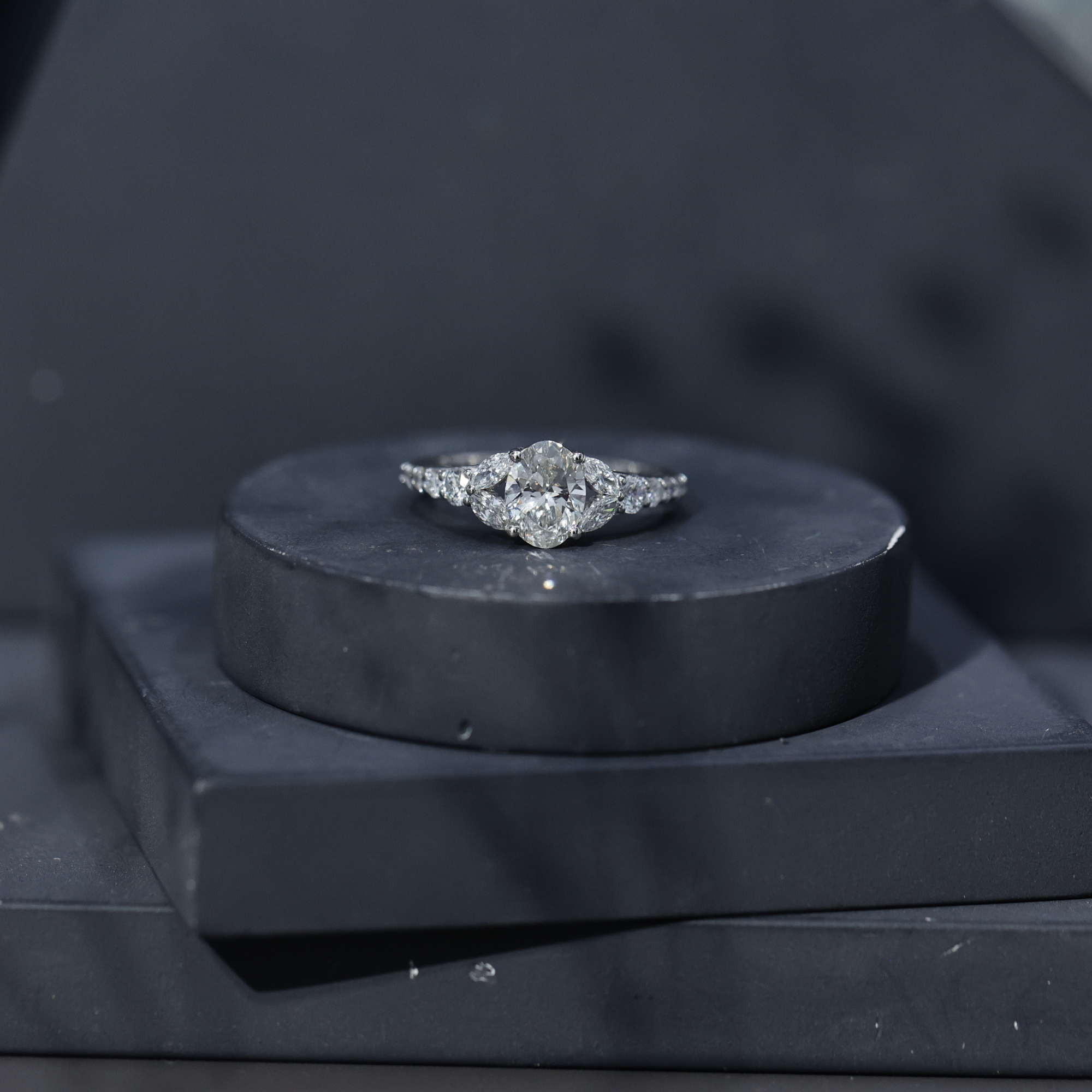 thumbnail video image 2 of Rosec Jewels - Lab Diamond Engagement Ring - 6X8 mm Oval Shape - 1 Carat - EF-VS Quality, 18K Yellow Gold, US 6.50, 2 of 9