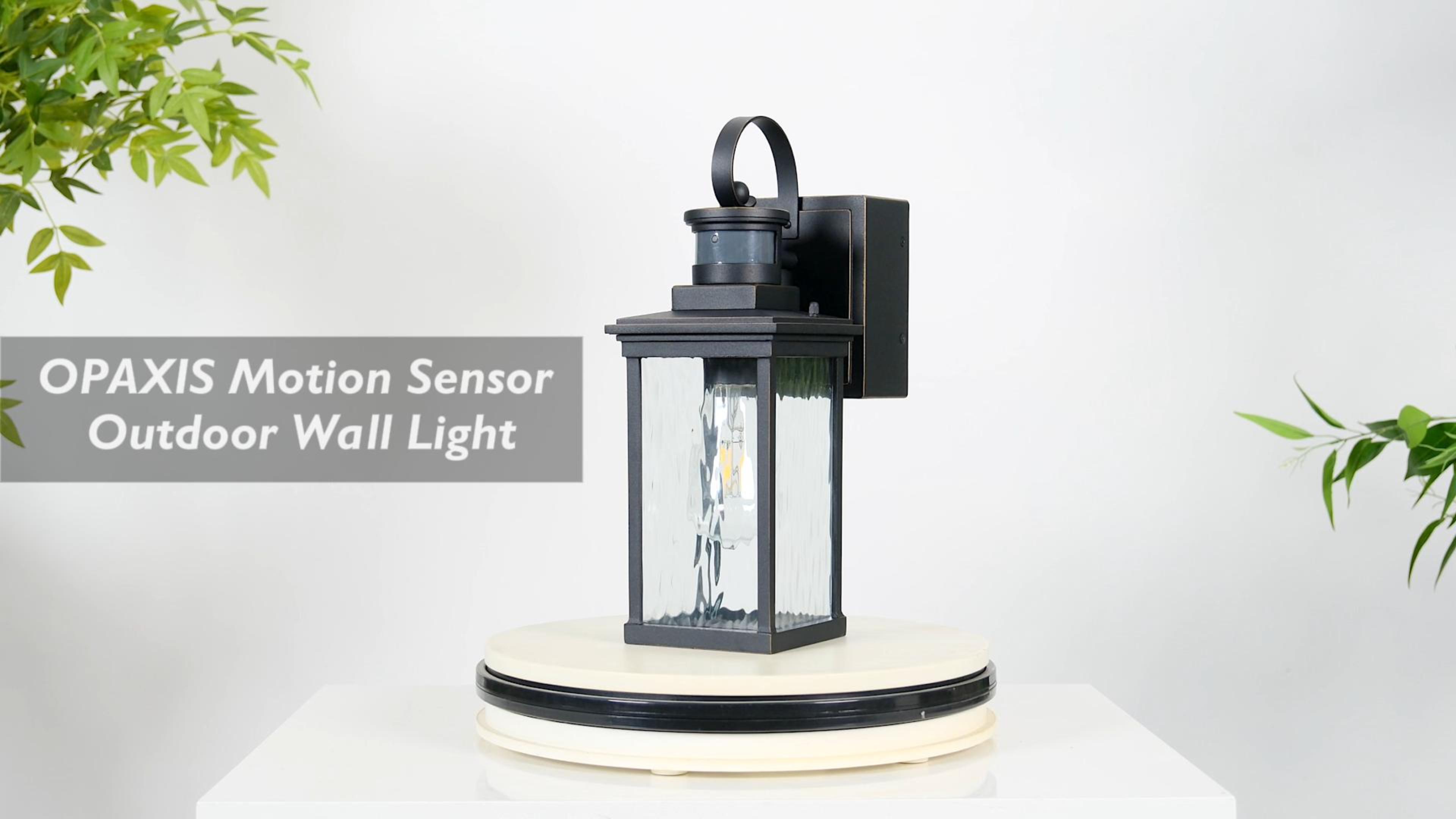 thumbnail video image 2 of Porch Lights Outdoor with GFCI Outlet, Oil Rubbed Bronze Motion Sensor Exterior Lighting Fixtures Wall Mount for House, 100% Aluminum Farmhouse Outdoor Wall Sconce Lantern for Garage, Patio, 2 of 12