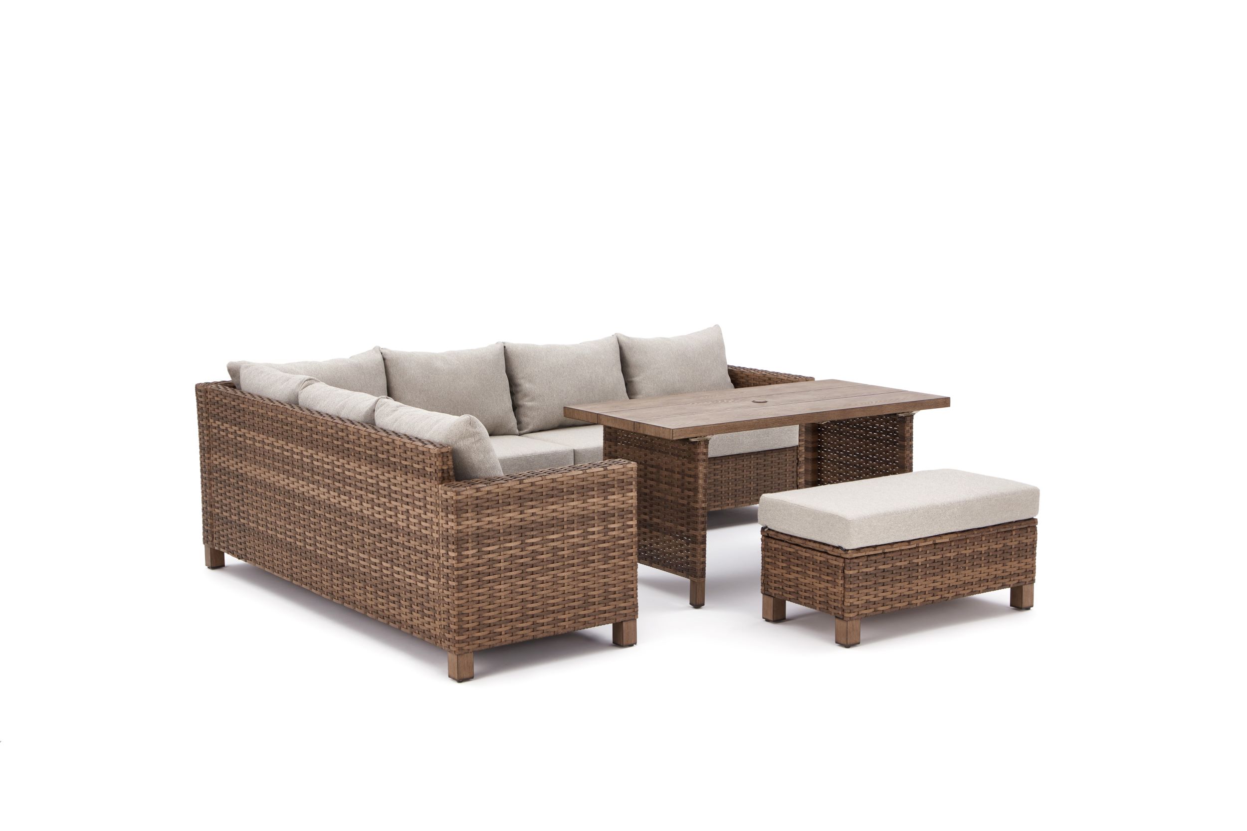 Better Homes Gardens Brookbury 4 Piece Wicker Outdoor Patio