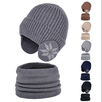thumbnail video image 2 of Baqcunre Clearance! Scarf, Hat, Glove Set, 1Pc Kids Winter Knitted Hats+Scarf Set Warm Fleece Cap for 5 14 Year Old Boys Girls, Scarf for Women, ,, 2 of 5