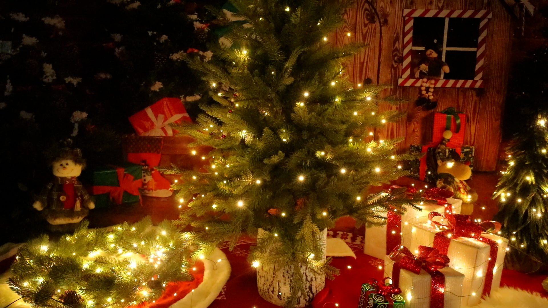 thumbnail video image 2 of LOENDE Christmas Lights, 100 LED 33 FT Battery Operated Fairy Lights for Home Party Garden Christmas Decoration, 2 Pack, 2 of 7