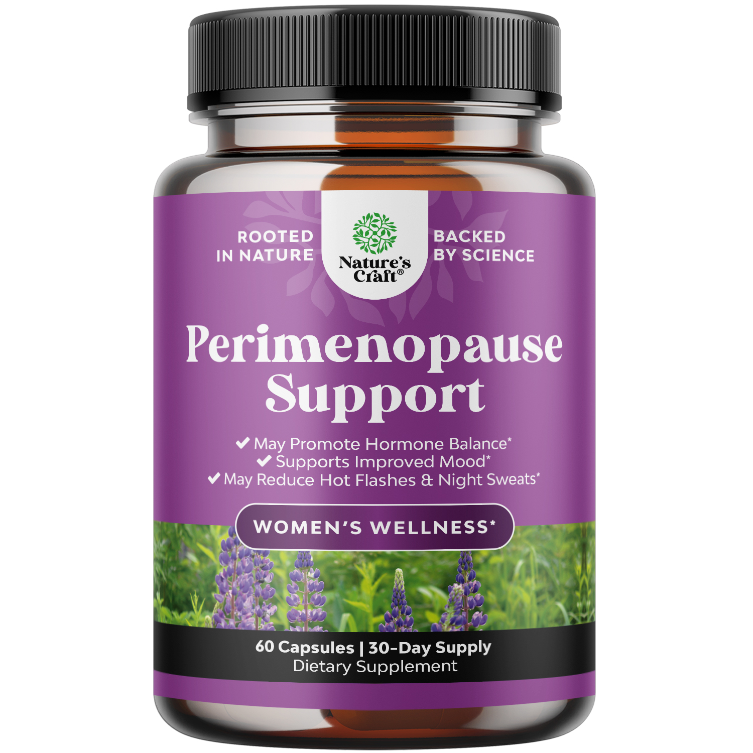 thumbnail video image 2 of Complete Perimenopause Supplement for Women - Multibenefit Menopause Ease for Women with Maca Root Vitex Berry & Black Cohosh for Hot Flashes Night Sweats Hormone Balance and Mood Support (1 Month), 2 of 10