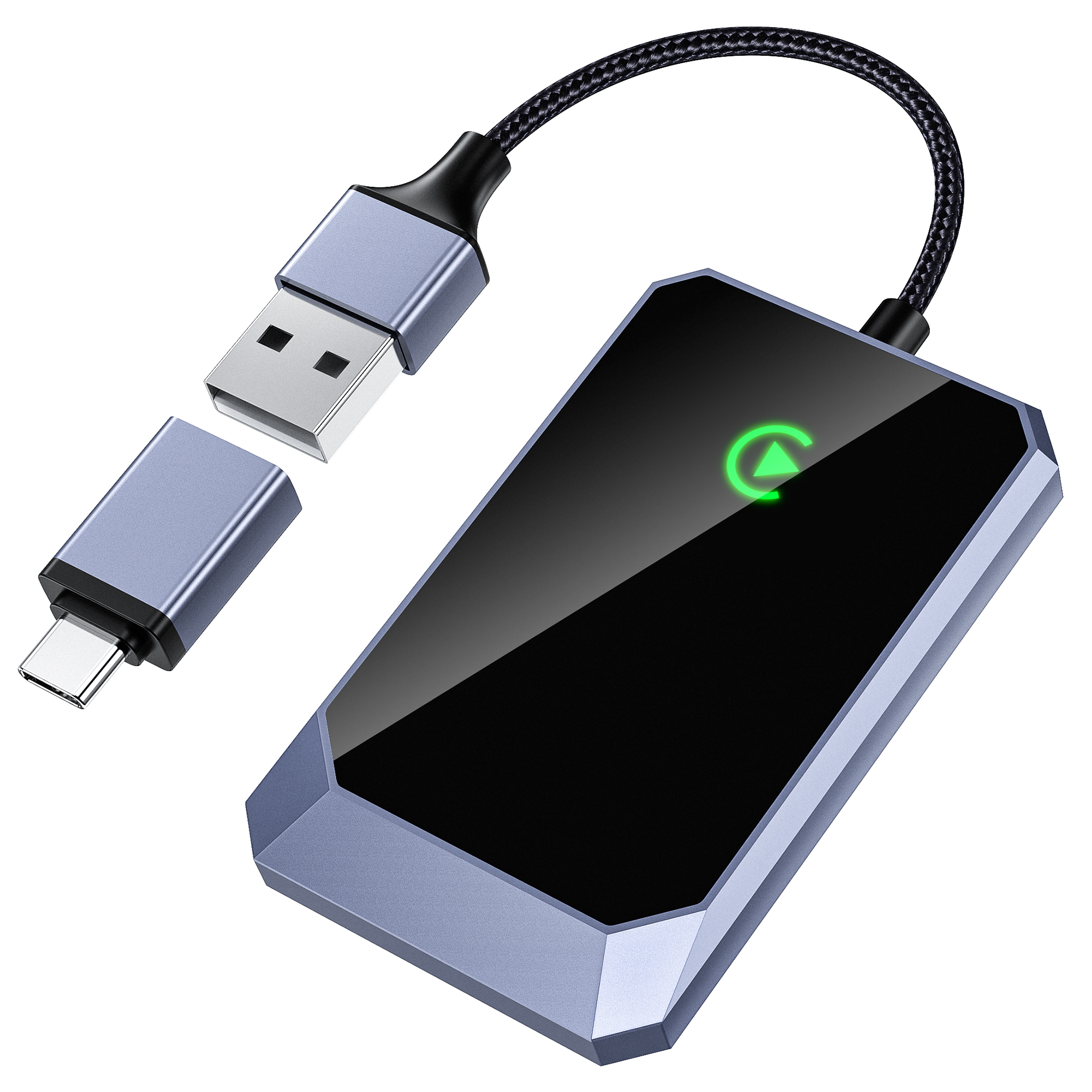 thumbnail video image 2 of Wireless Carplay Adapter, Plug & Play CarPlay Converter Fit for Apple Phone, No Latency Converts Wired to Wireless Dongle Adapter for iPhone iOS 10+, 2 of 7