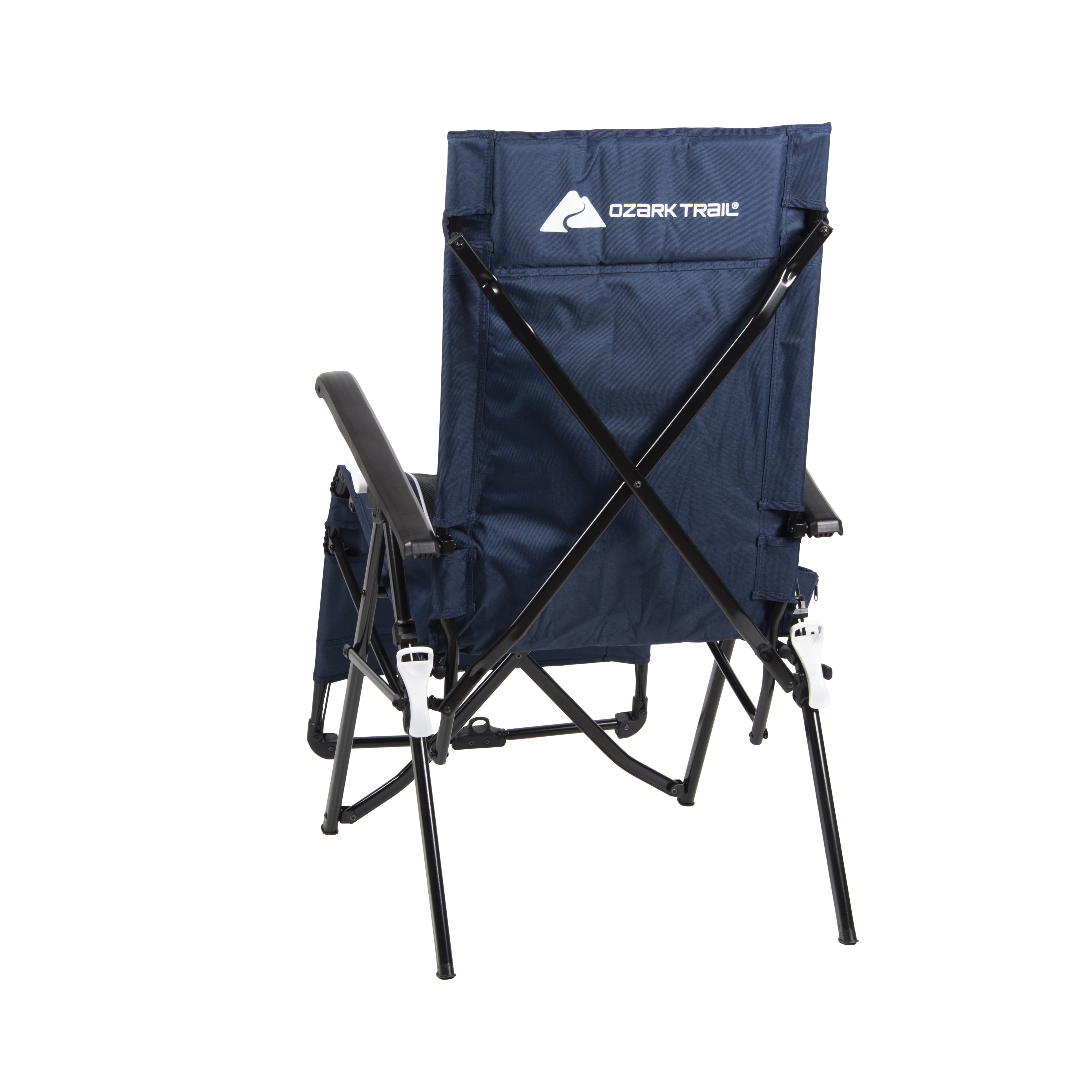 Ozark Trail Quad Zero Gravity Lounger Camping Chair, Blue, Adult, 20.3lbs