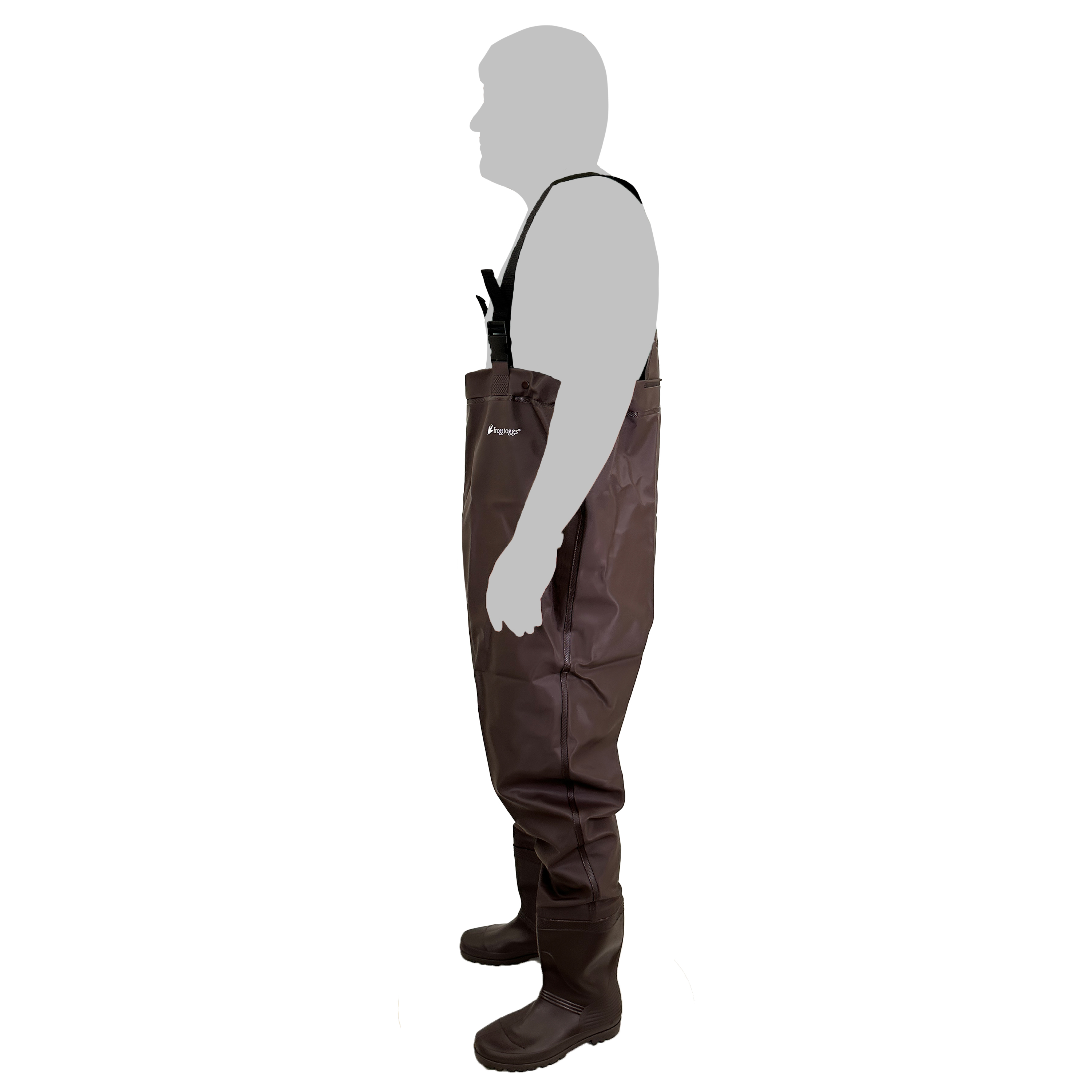 Frogg Toggs Men's Rana PVC Lug Chest Wader, Brown