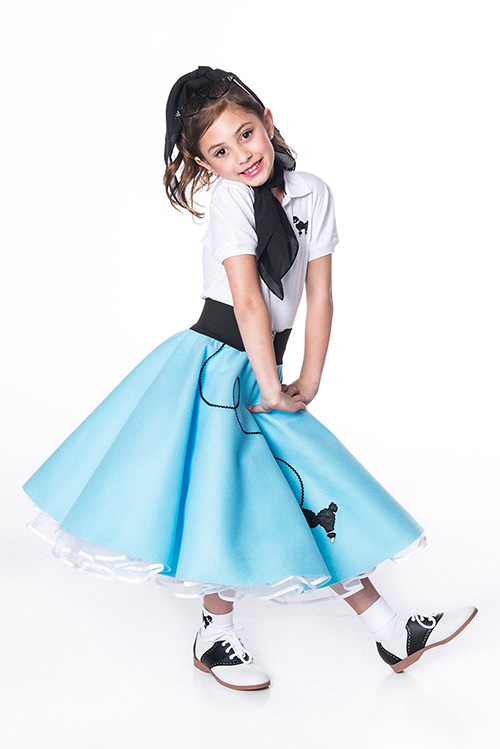 thumbnail video image 2 of Hip Hop 50's Shop Girls Bobby Socks W/Poodle Applique for Children (Black), 2 of 4