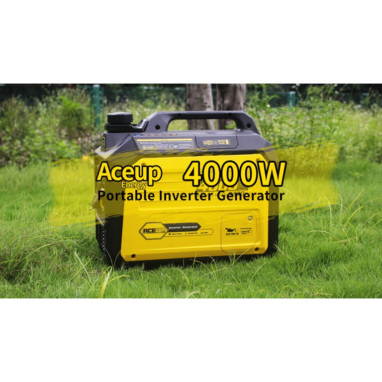 Aceup Energy 4000 Watt Portable Inverter Generator, Gas Powered Generator Quiet for Home, 3500W RV-Ready, EPA Compliant