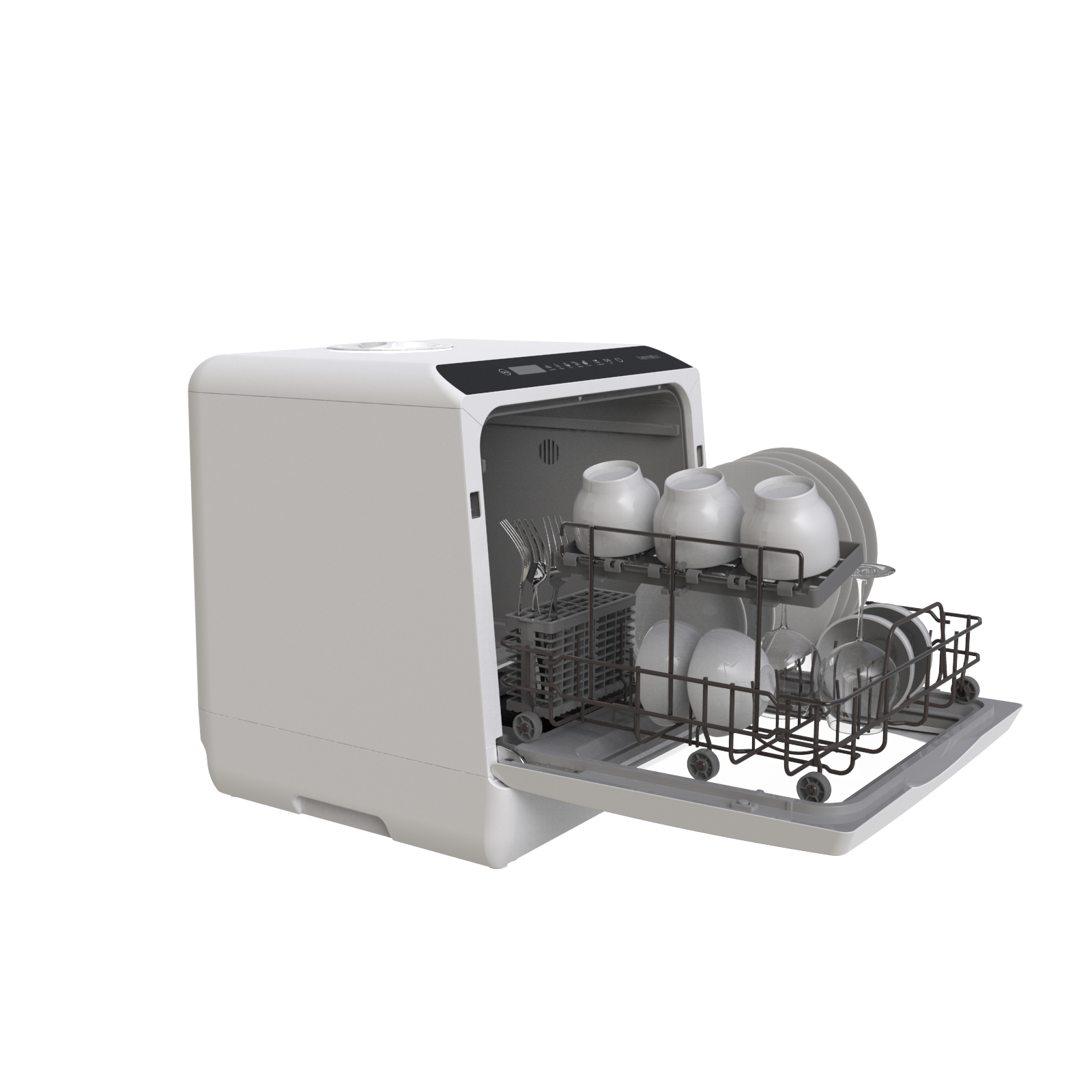 Hermitlux Countertop Dishwasher, Washing Programs Mini