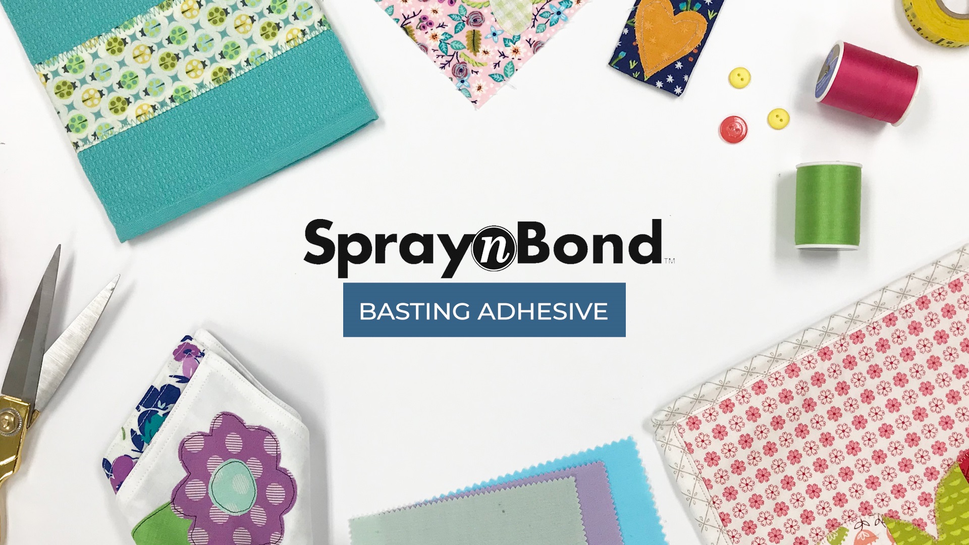 thumbnail video image 2 of SpraynBondby HeatnBond Basting Adhesive Fabric Spray, 7.2 oz., 2 of 6