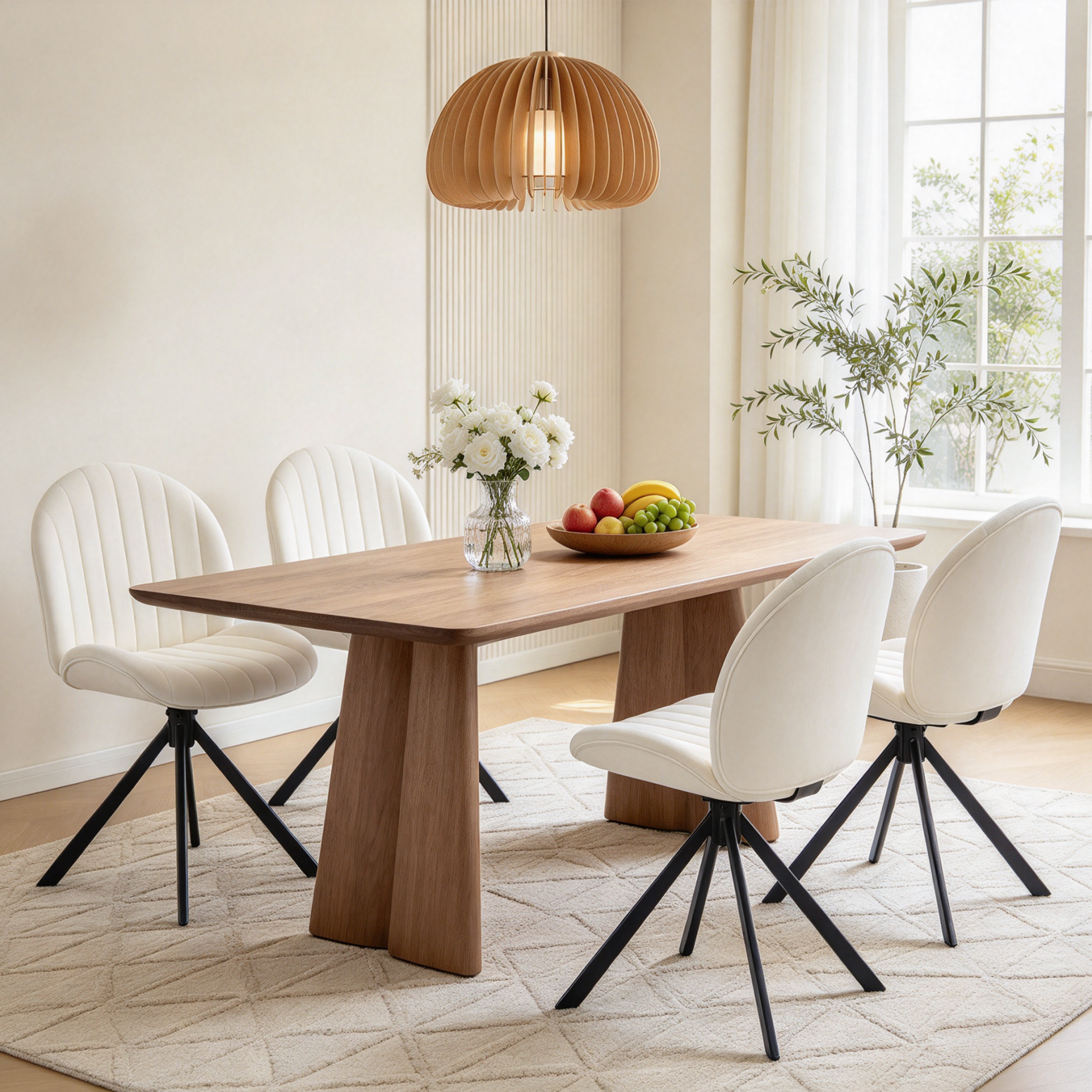 KAISONPY PU Leather Dining Chairs Set of 4,Modern Kitchen Side Seat ...
