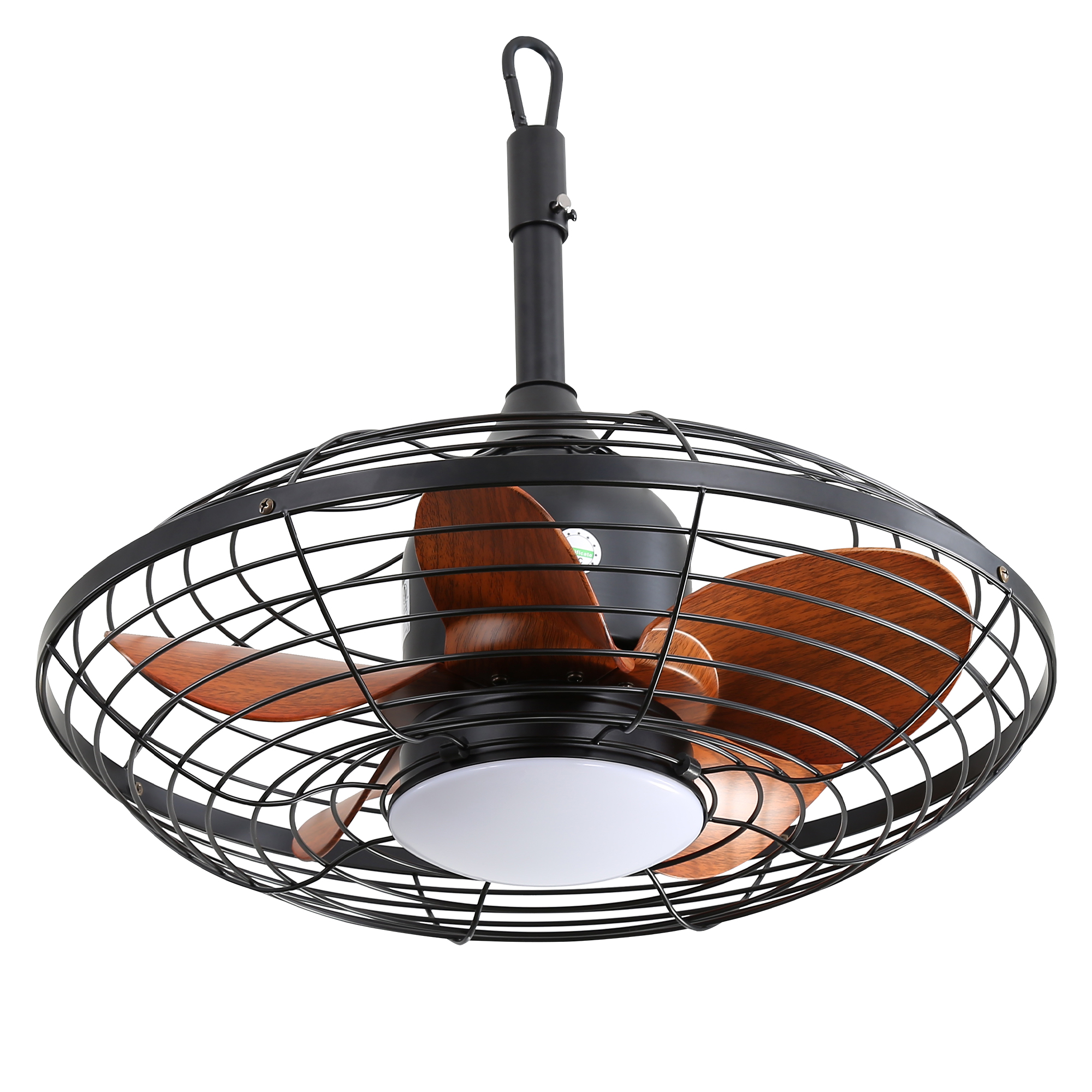 thumbnail video image 2 of Sofucor 20-Inch Weatherproof Outdoor Ceiling Fan with Black Finish, LED Light, and Remote Control, 2 of 14