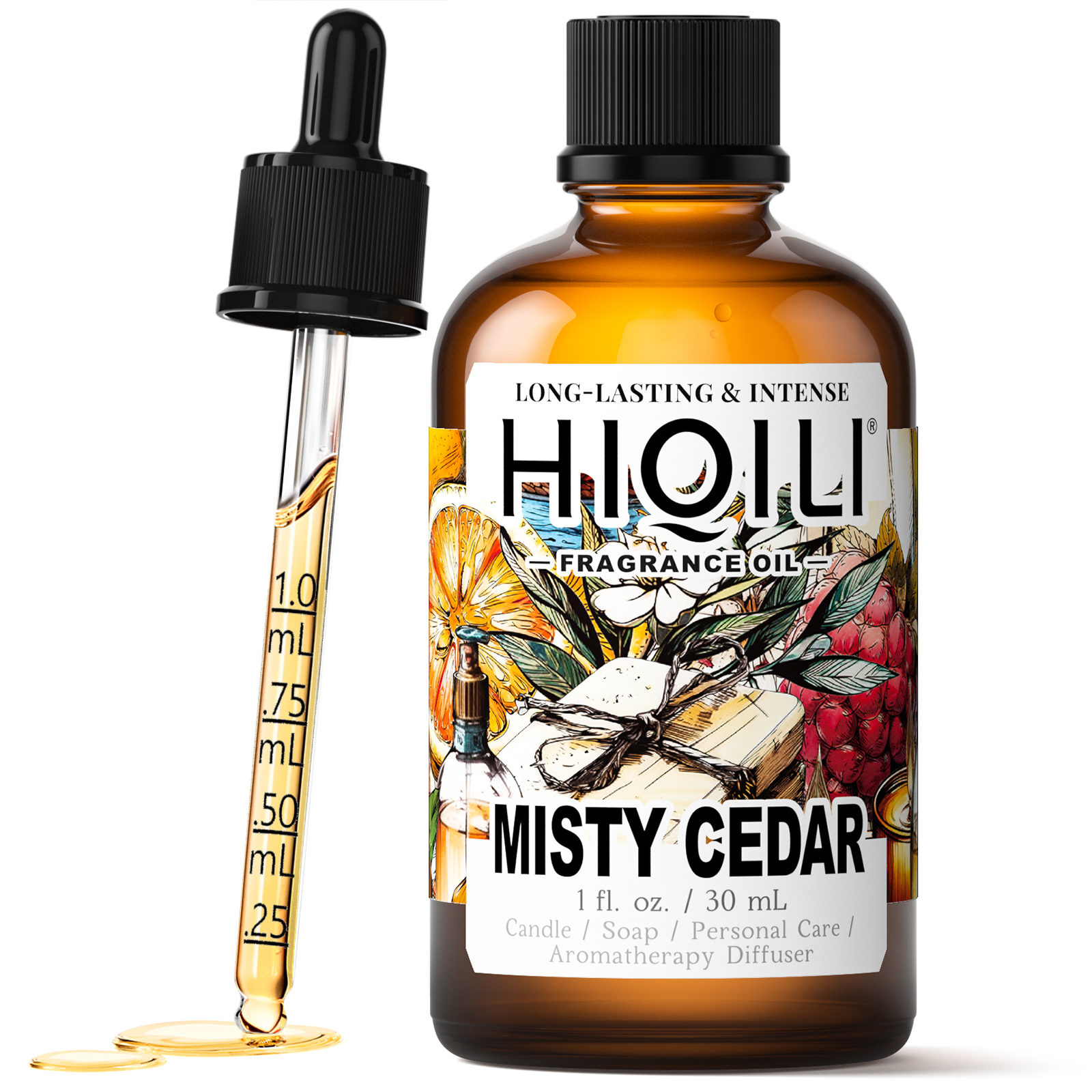 thumbnail video image 2 of HIQILI Midnight Craving Fragrance Oil with Dropper, Warm Spicy Scent, 30mL for Diffuser Relaxing, 2 of 7