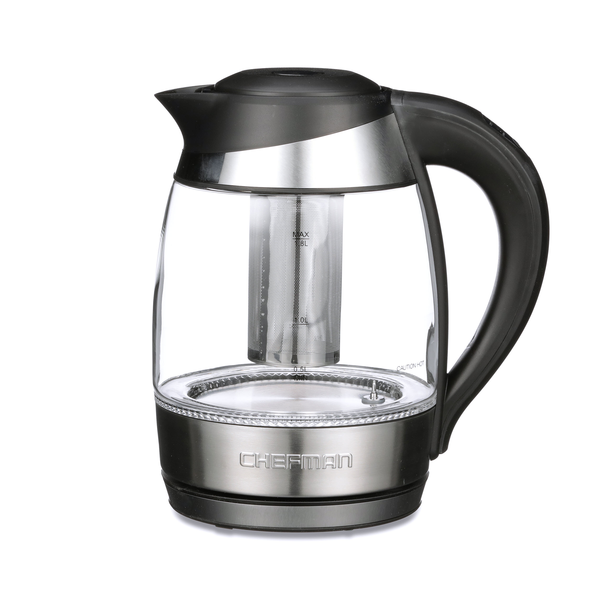 Chefman Electric Glass Kettle with Tea Infuser - Stainless Steel, 1.8 L -  Smith's Food and Drug