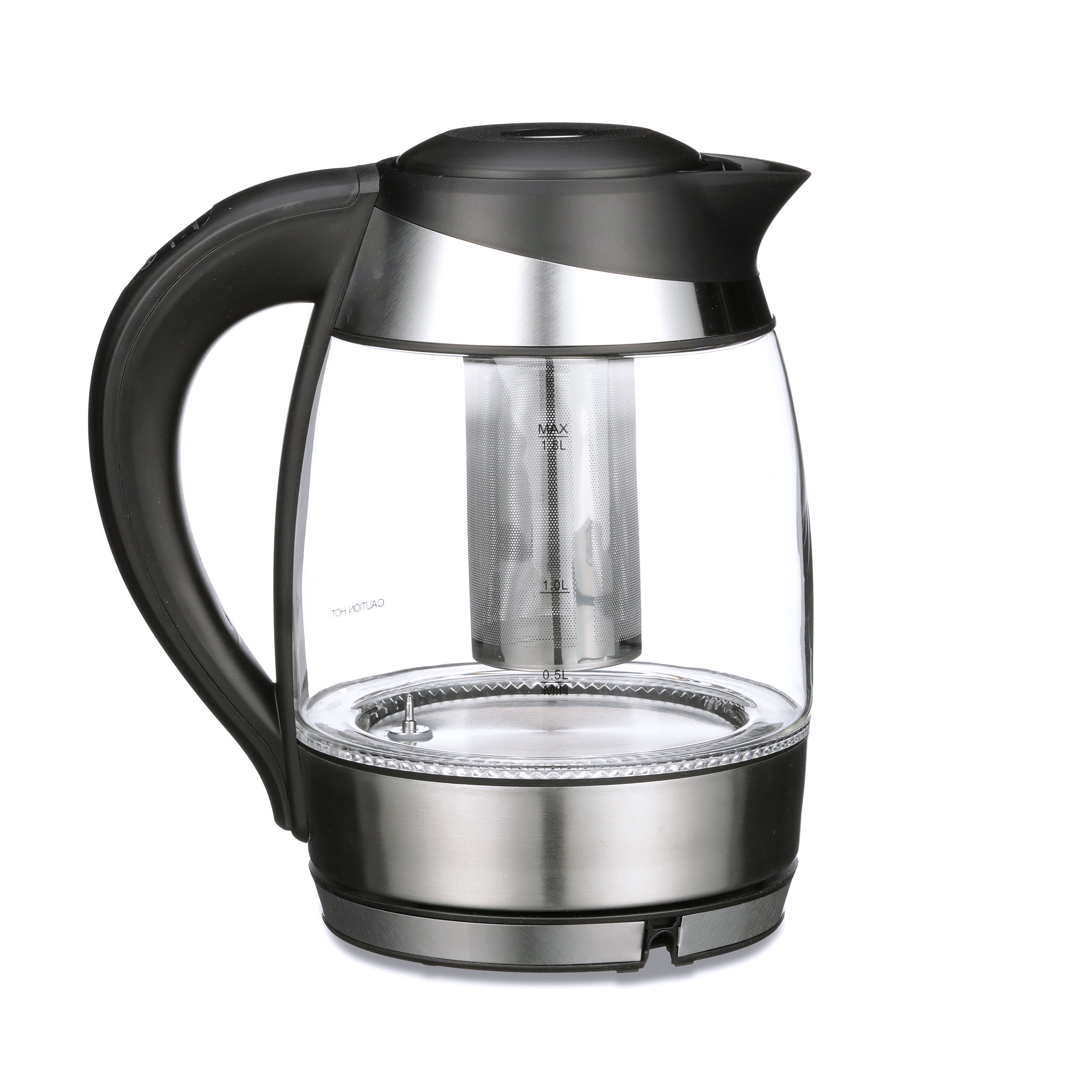 Chefman 1.8 Liter Electric Glass Kettle With Removable Tea Infuser, Op –