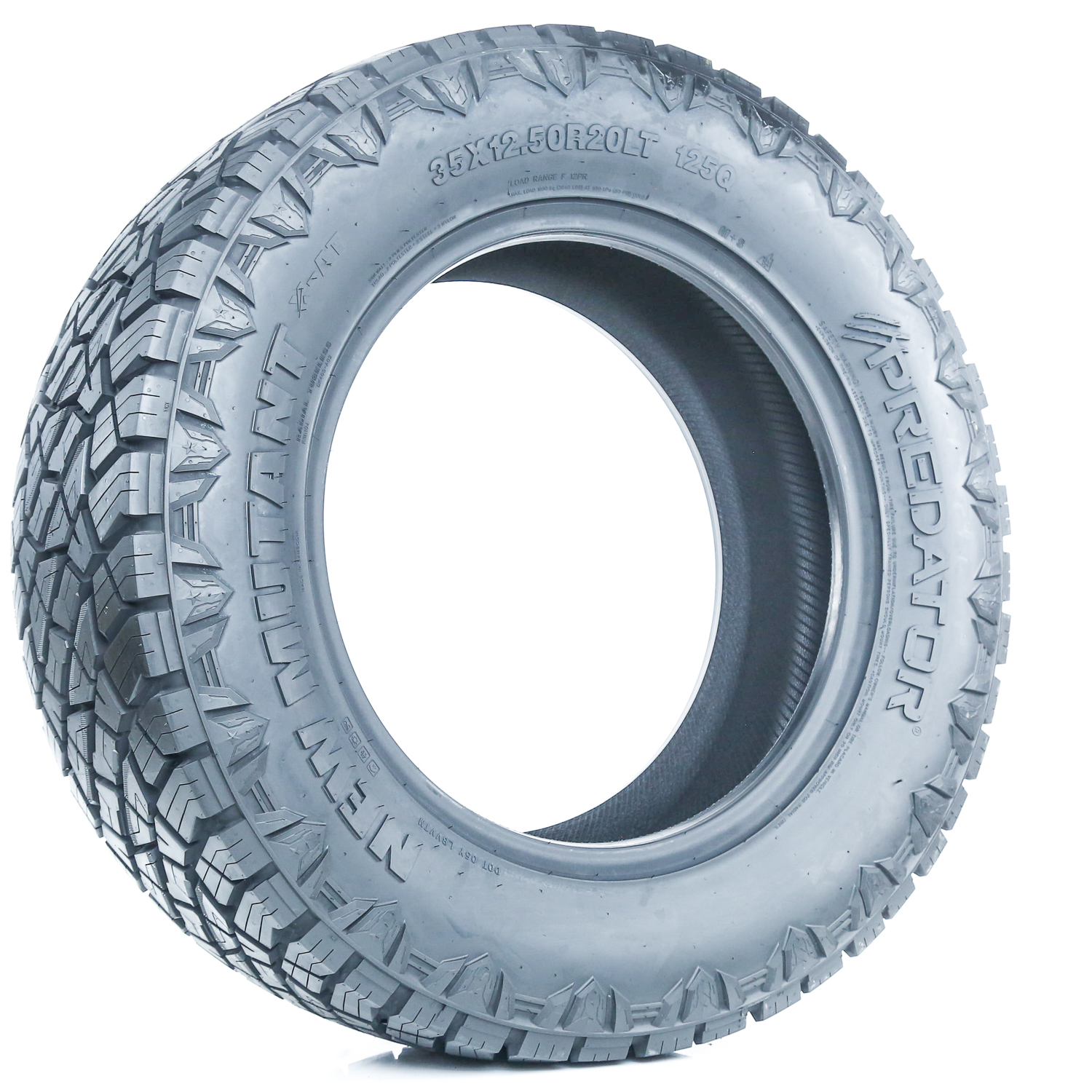 Tire Predator New Mutant X-AT LT 35X12.50R20 Load F 12 Ply Tire Predator New Mutant X-AT LT 35X12.50R20 Load F 12 Ply